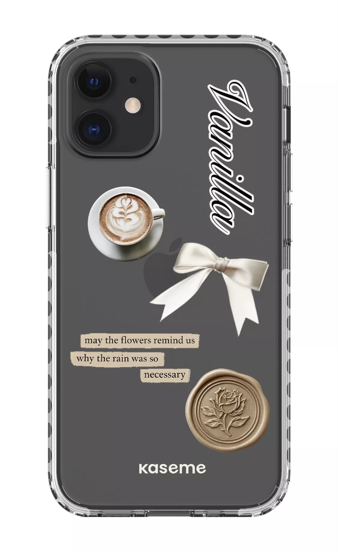 iPhone 12 Mini Clear Case - White Cashmere Clear Case -