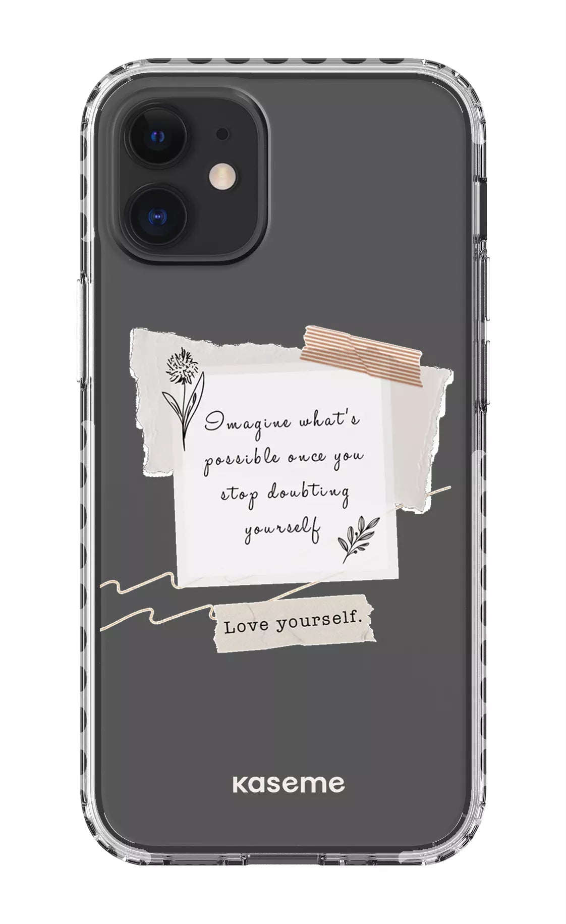 iPhone 12 Mini Clear Case - White Faith Clear Case -