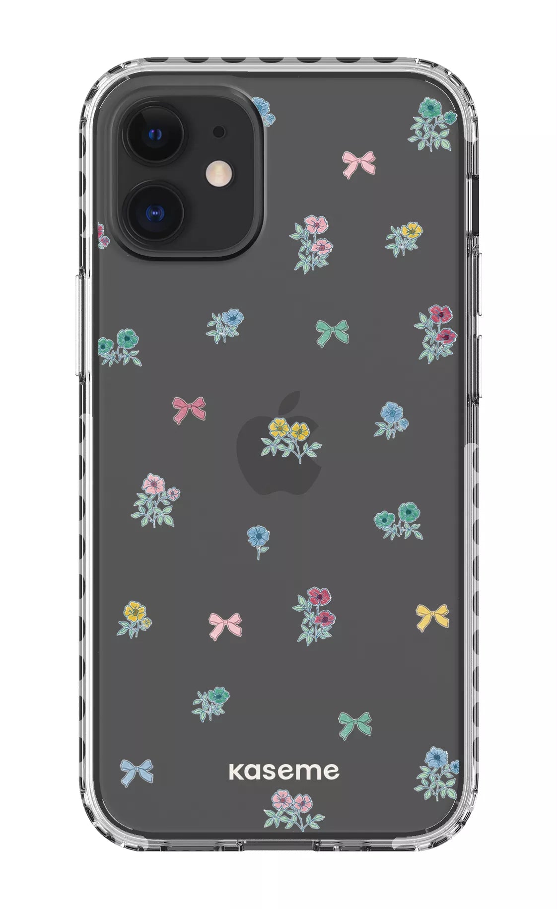 iPhone 12 Mini Clear Case - White Graceful Clear Case -