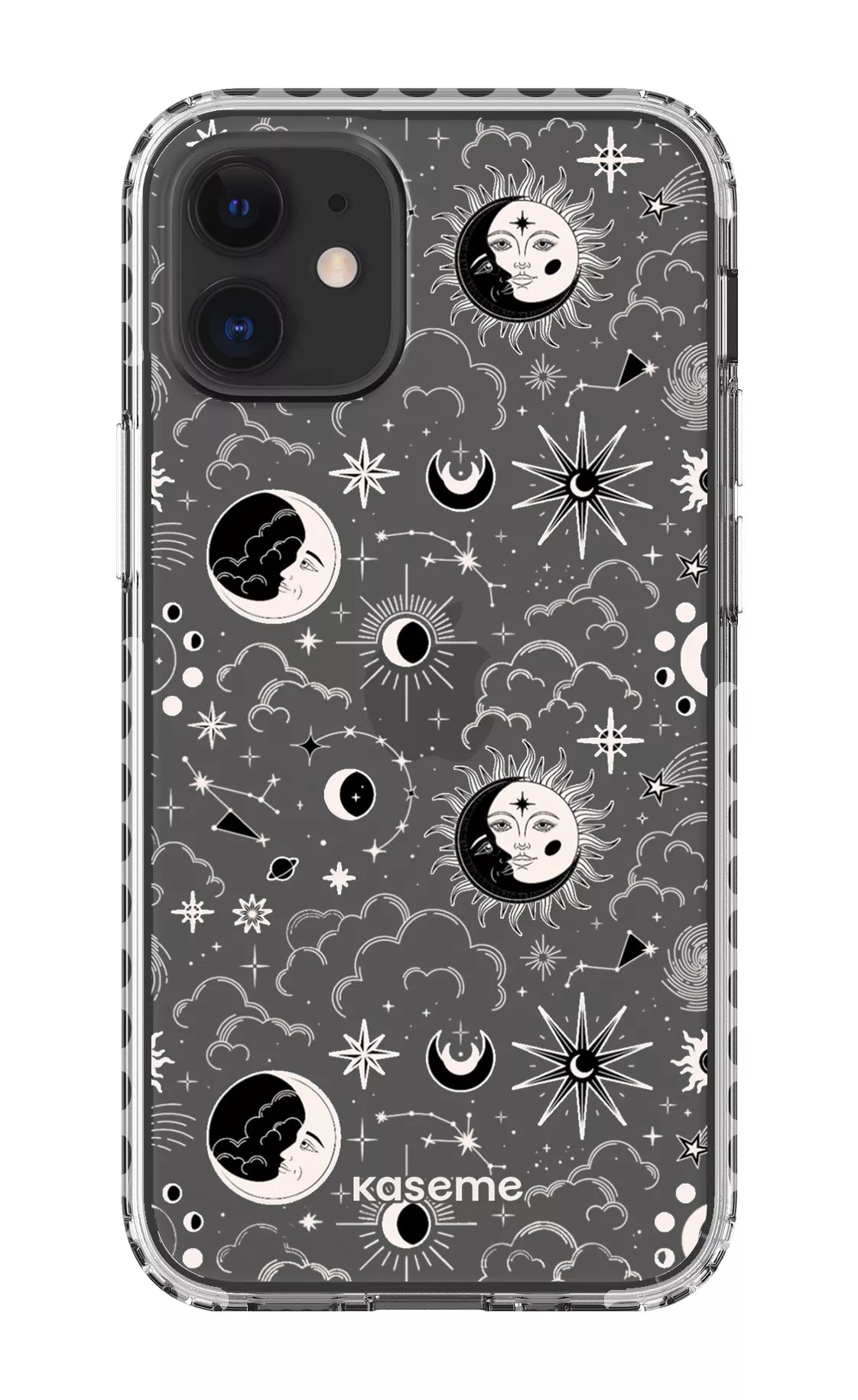 iPhone 12 Mini Clear Case - White Milky Way White Clear Case -