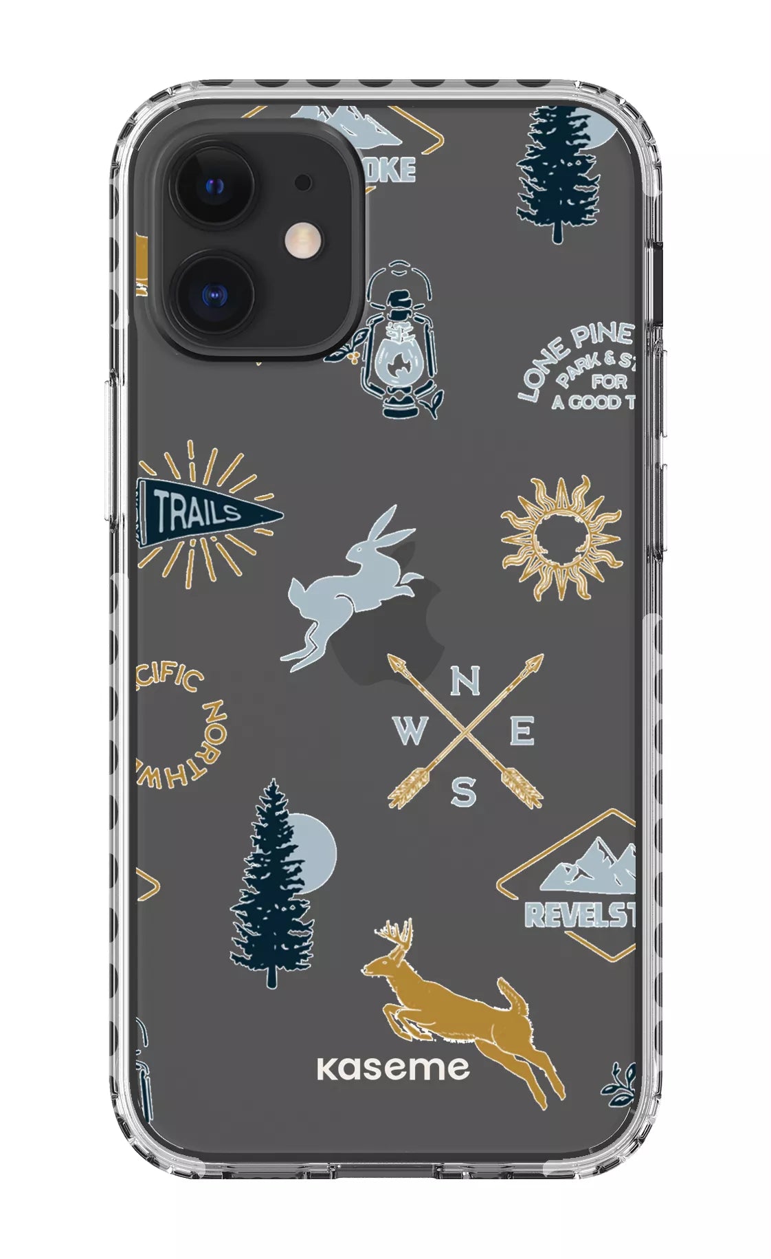 iPhone 12 Mini Clear Case - White Revelstoke white Clear Case -