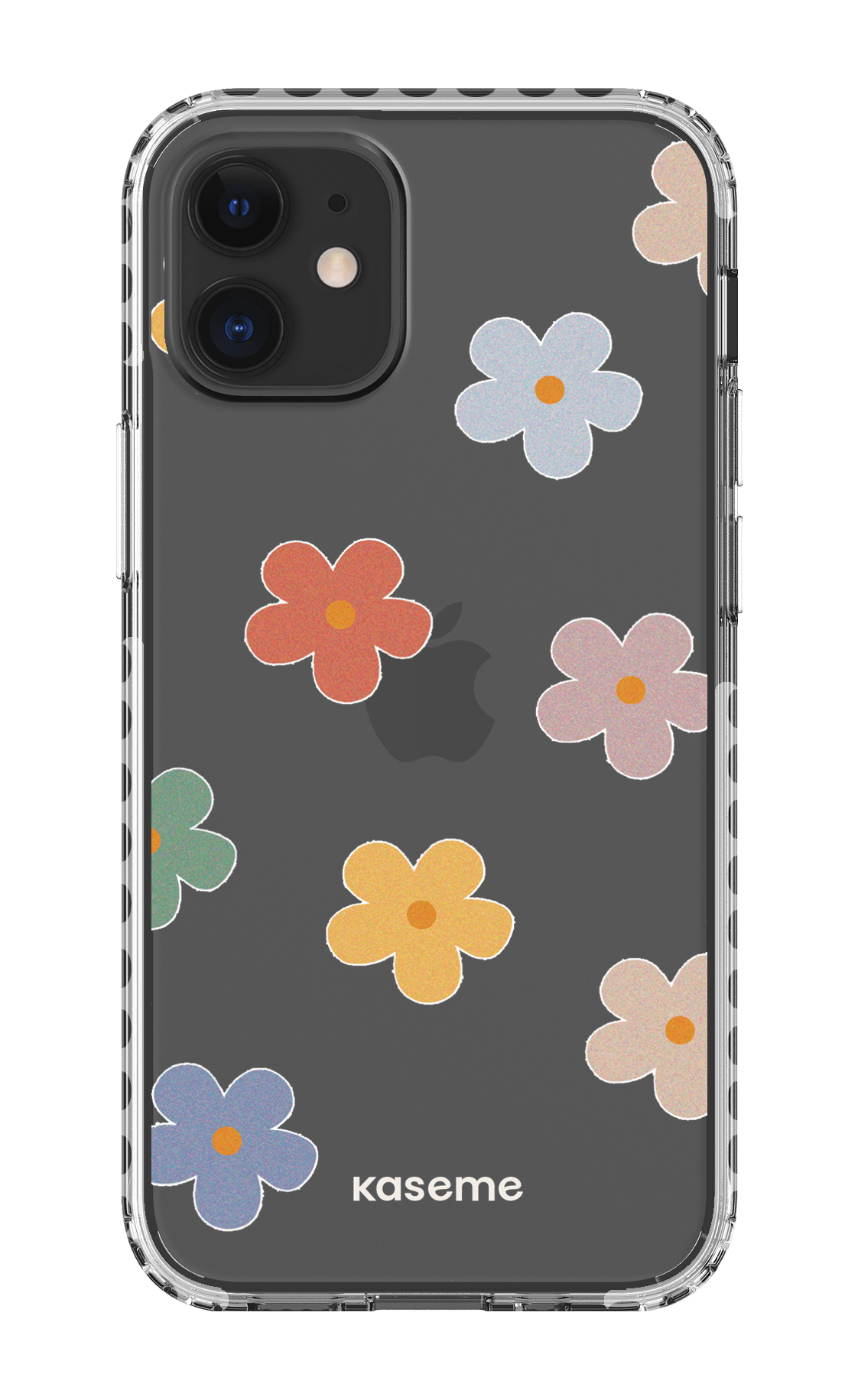 iPhone 12 Mini Clear Case - White Woodstock Big Clear Case -