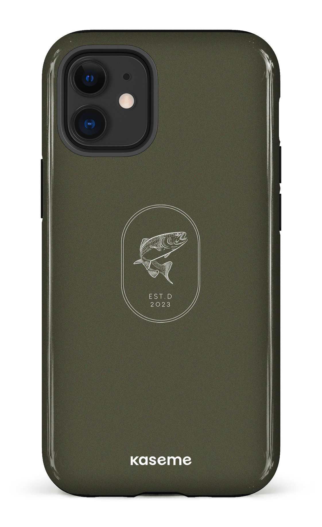 iPhone 12 Mini Tough Fishing Green -