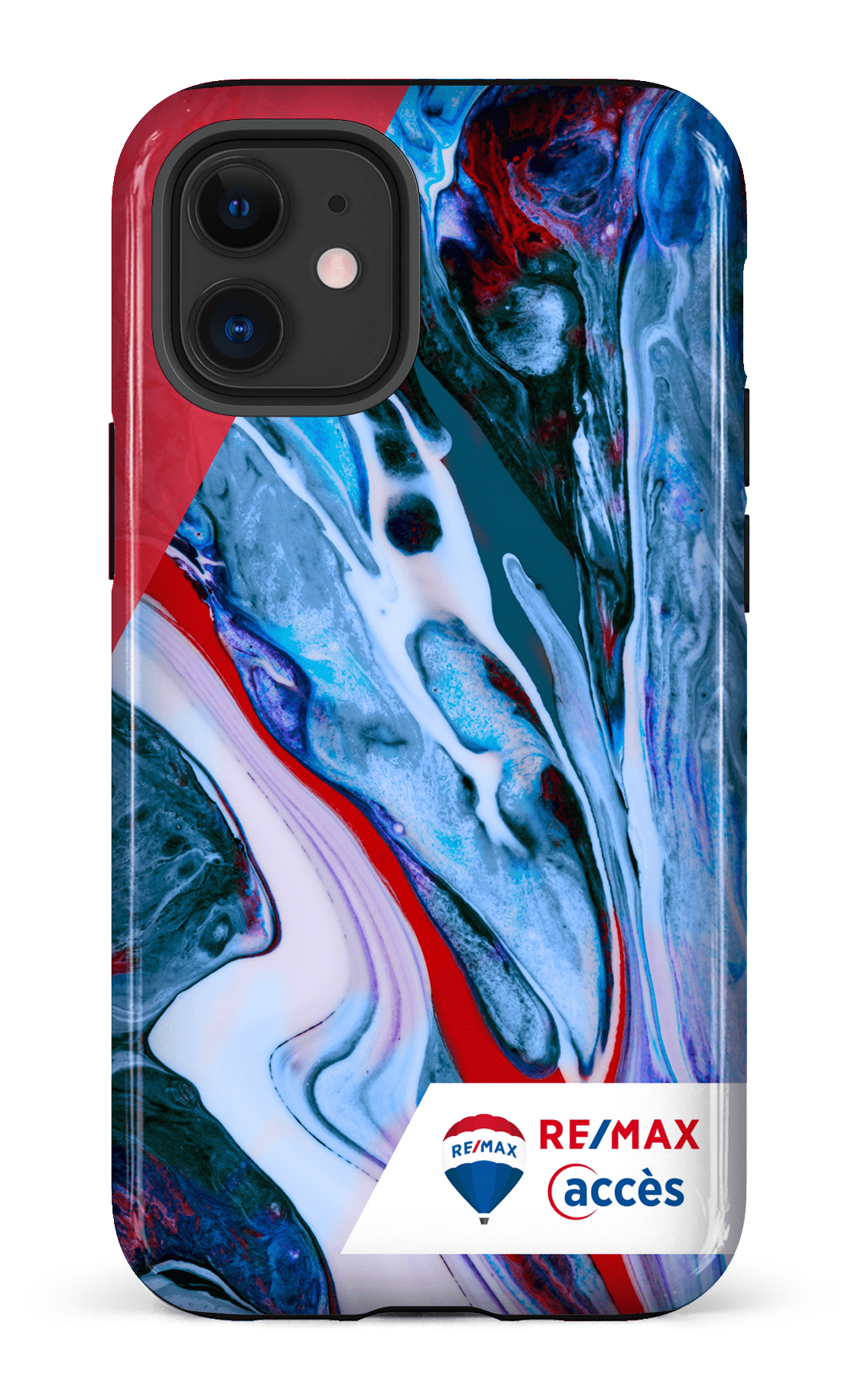 iPhone 12 Mini Tough Peinture marbrée claire -