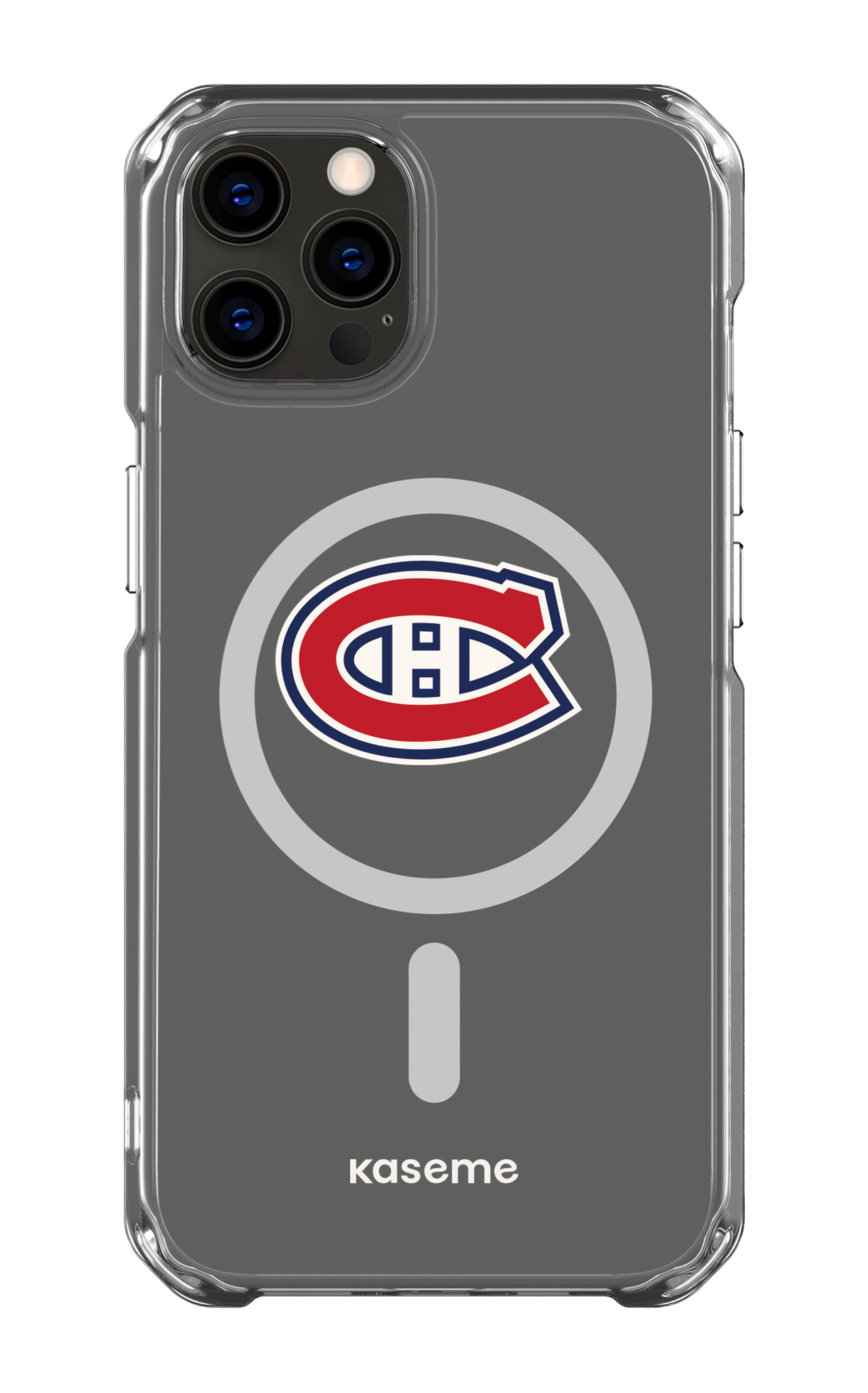iPhone 12 Pro Clear Case - Magsafe Canadiens Logo Clear -