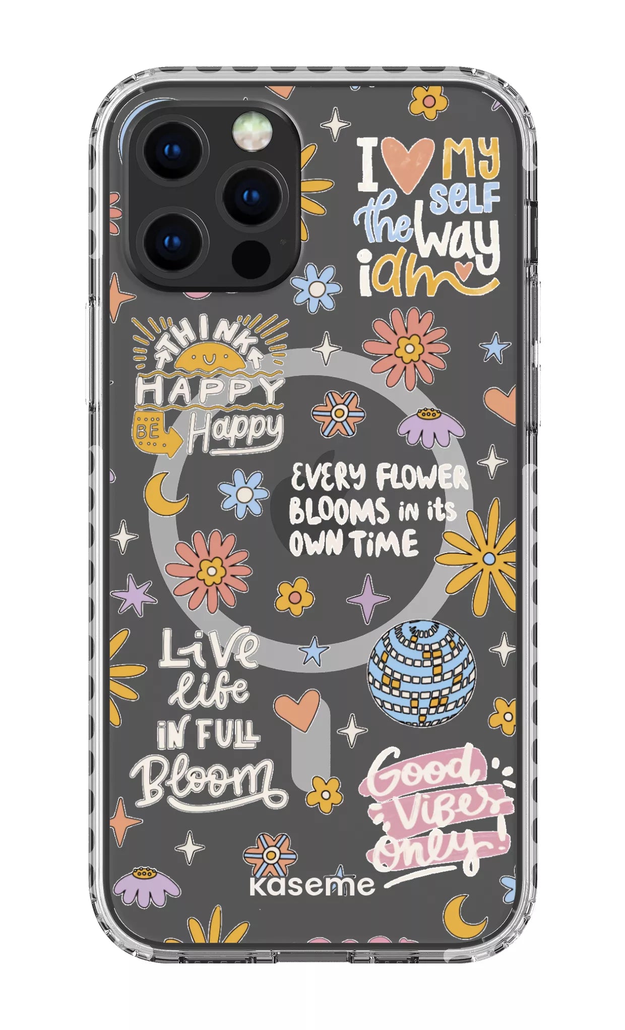 iPhone 12 Pro Clear Case Magsafe - White Candid Clear Case -