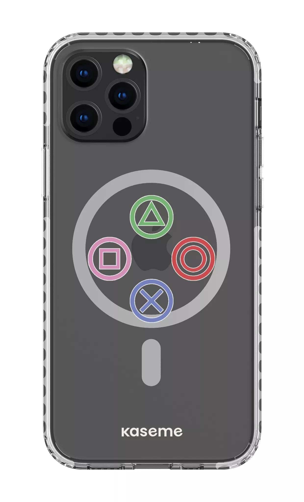 iPhone 12 Pro Clear Case Magsafe - White Console Clear Case -