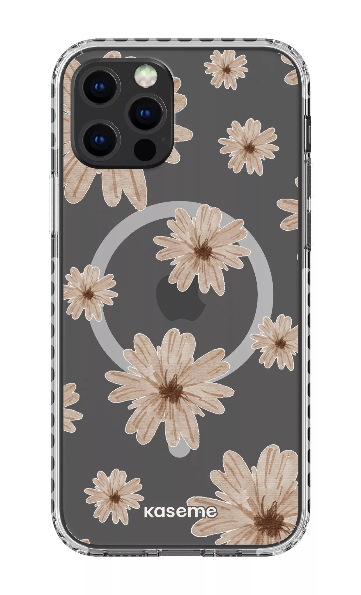 iPhone 12 Pro Clear Case Magsafe - White Delicate Dreams Clear Case -