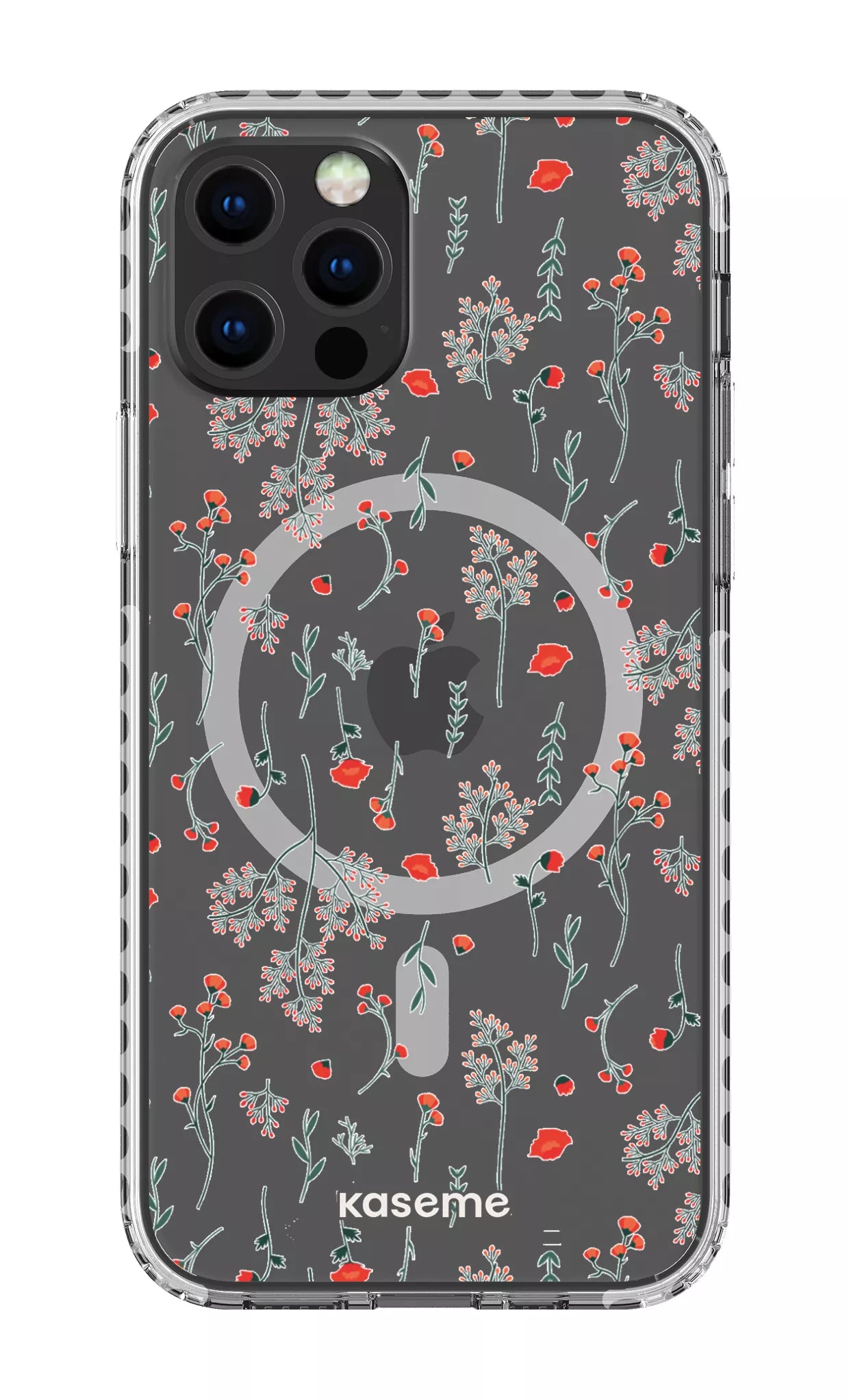 iPhone 12 Pro Clear Case Magsafe - White Evelyn Clear Case -