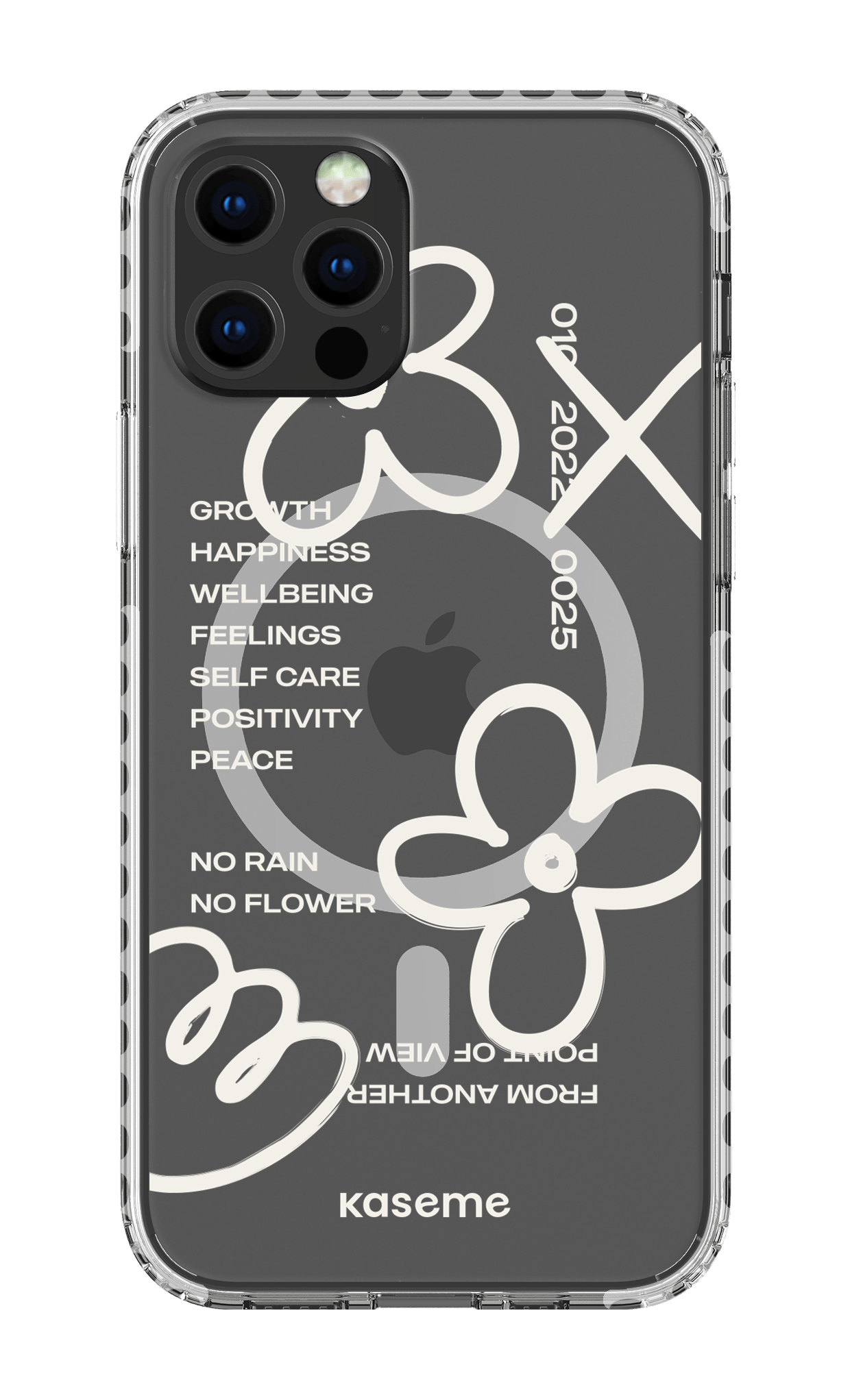 iPhone 12 Pro Clear Case Magsafe - White Feelings white Clear Case -