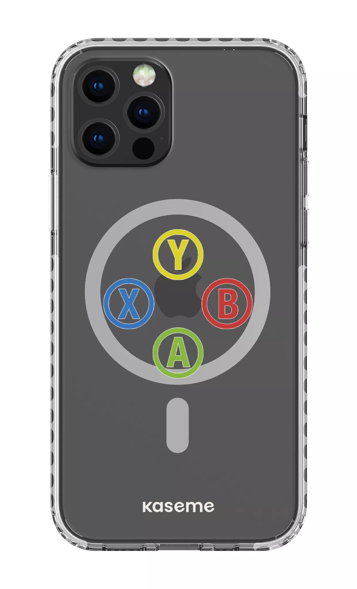 iPhone 12 Pro Clear Case Magsafe - White Game Clear Case -