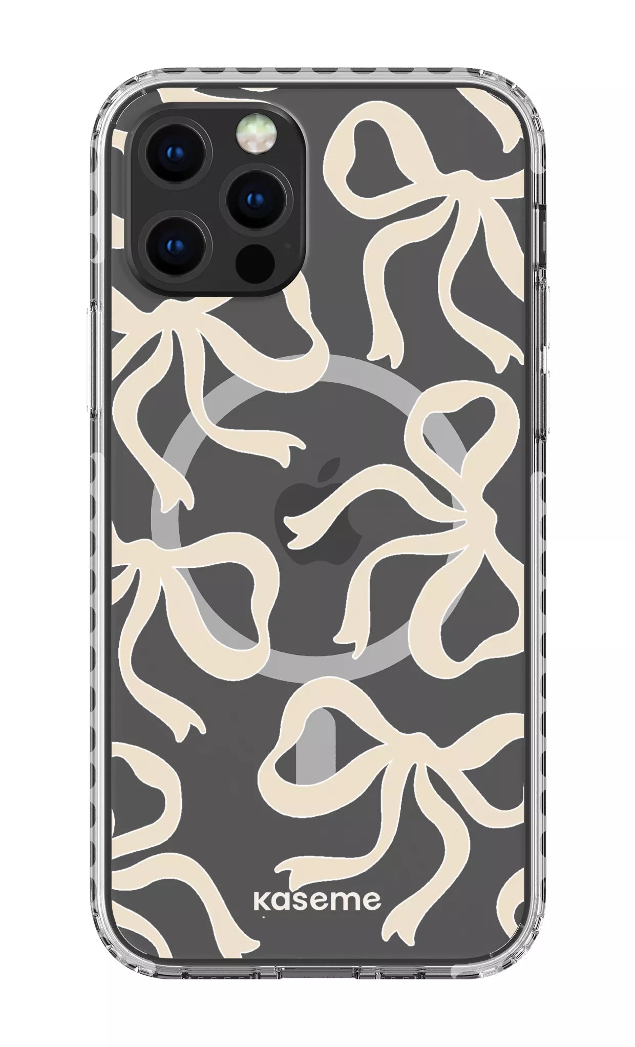 iPhone 12 Pro Clear Case Magsafe - White Lace Clear Case -