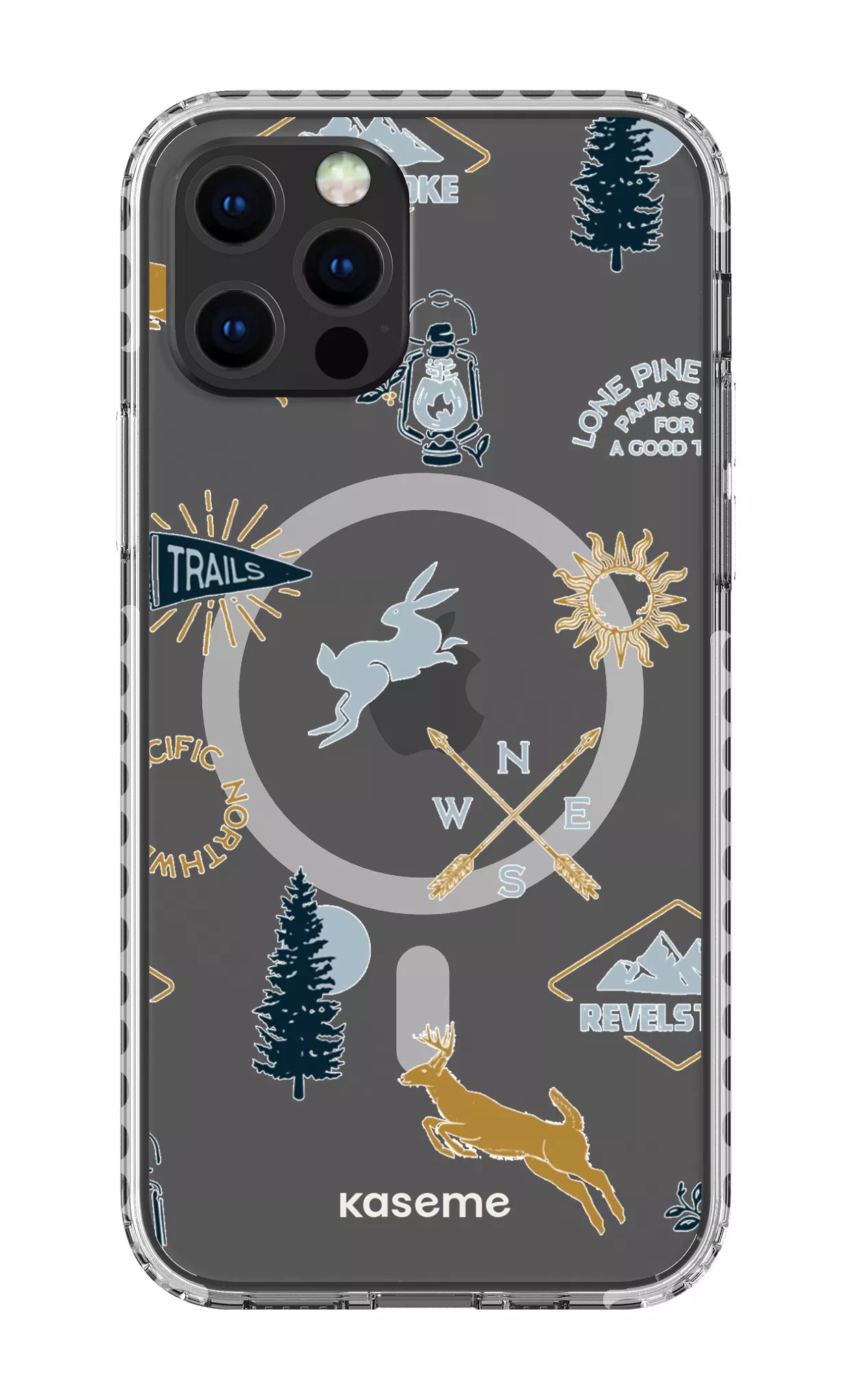 iPhone 12 Pro Clear Case Magsafe - White Revelstoke white Clear Case -