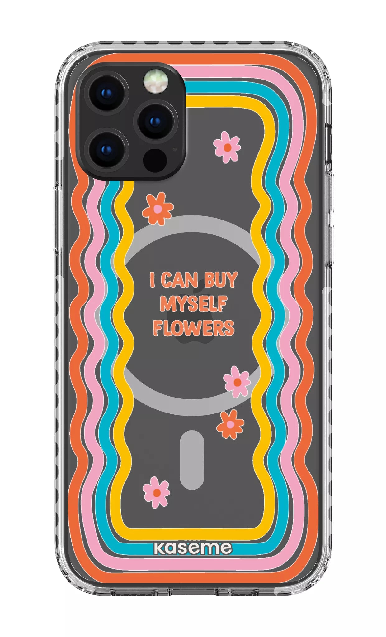 iPhone 12 Pro Clear Case Magsafe - White She Can Clear Case -