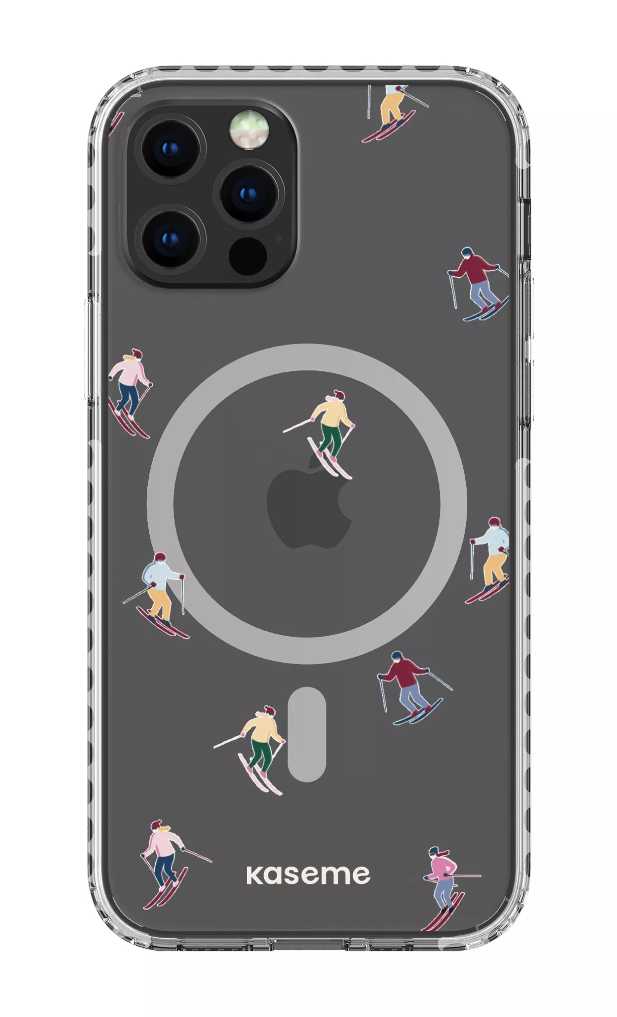 iPhone 12 Pro Clear Case Magsafe - White Slope Clear Case -