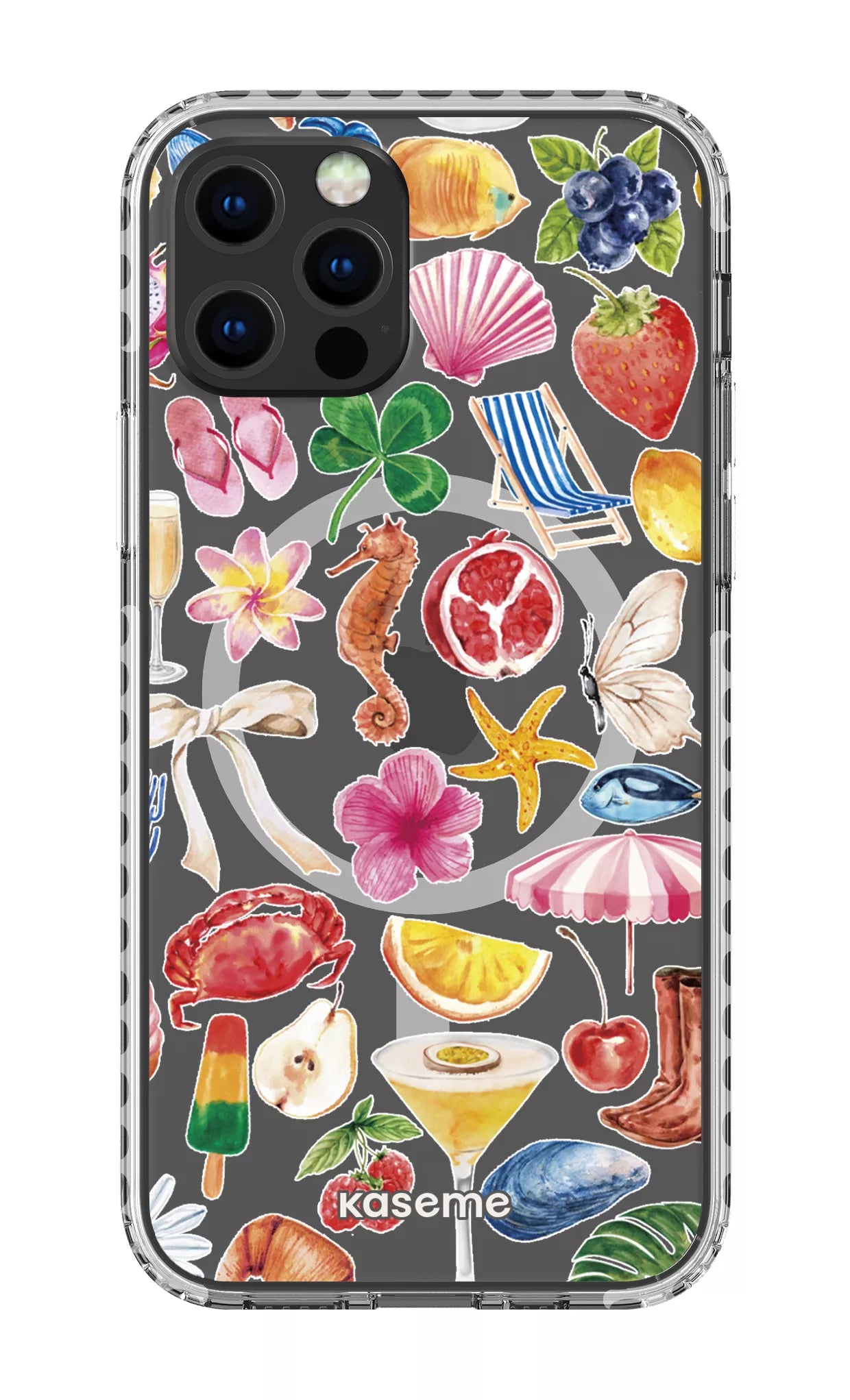 iPhone 12 Pro Clear Case Magsafe - White St-Tropez Clear Case -