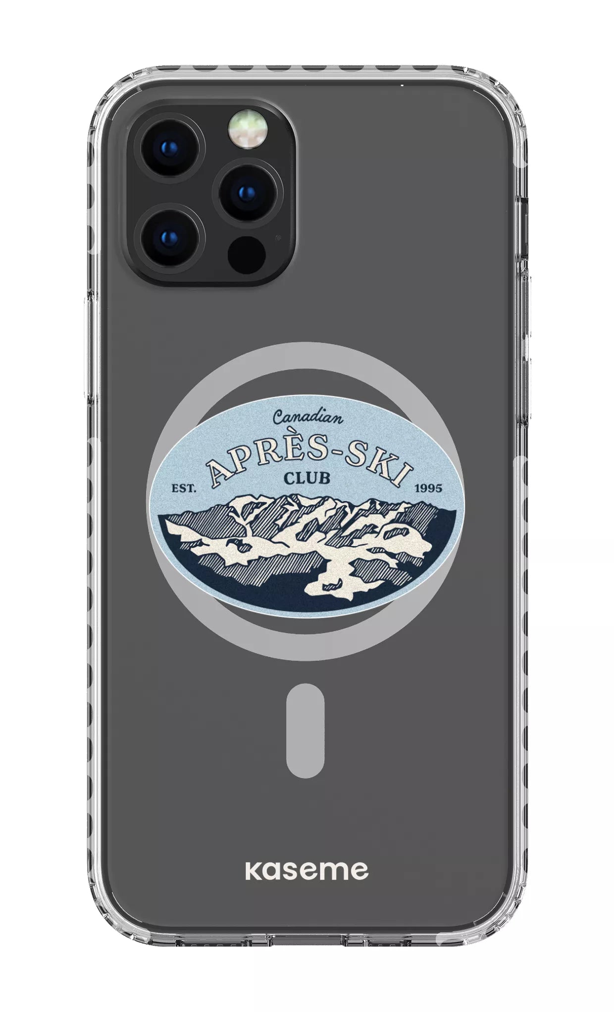 iPhone 12 Pro Clear Case Magsafe - White Whistler Clear Case -