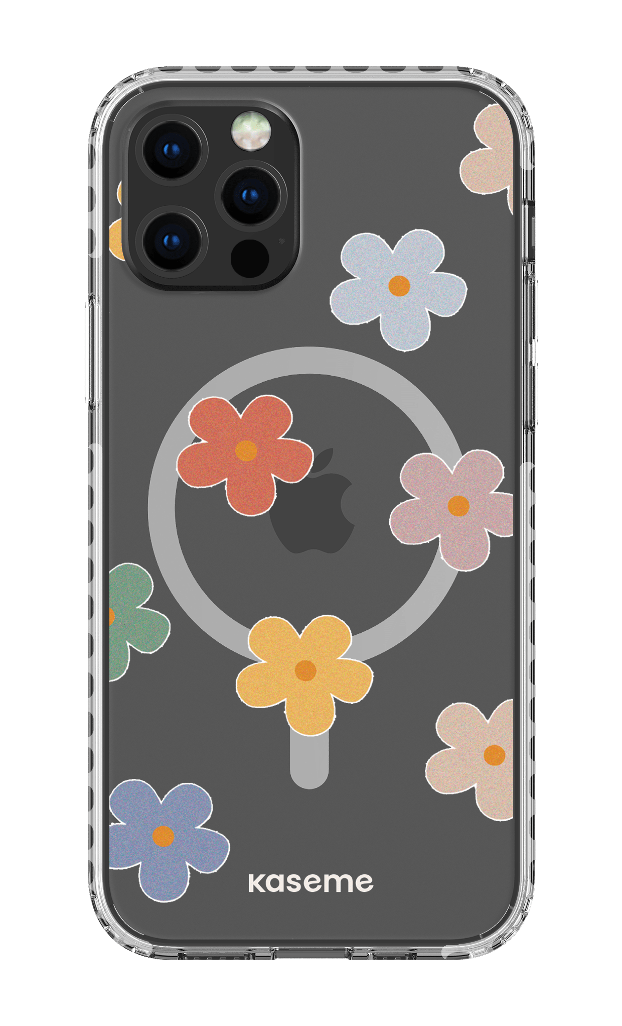 iPhone 12 Pro Clear Case Magsafe - White Woodstock Big Clear Case -