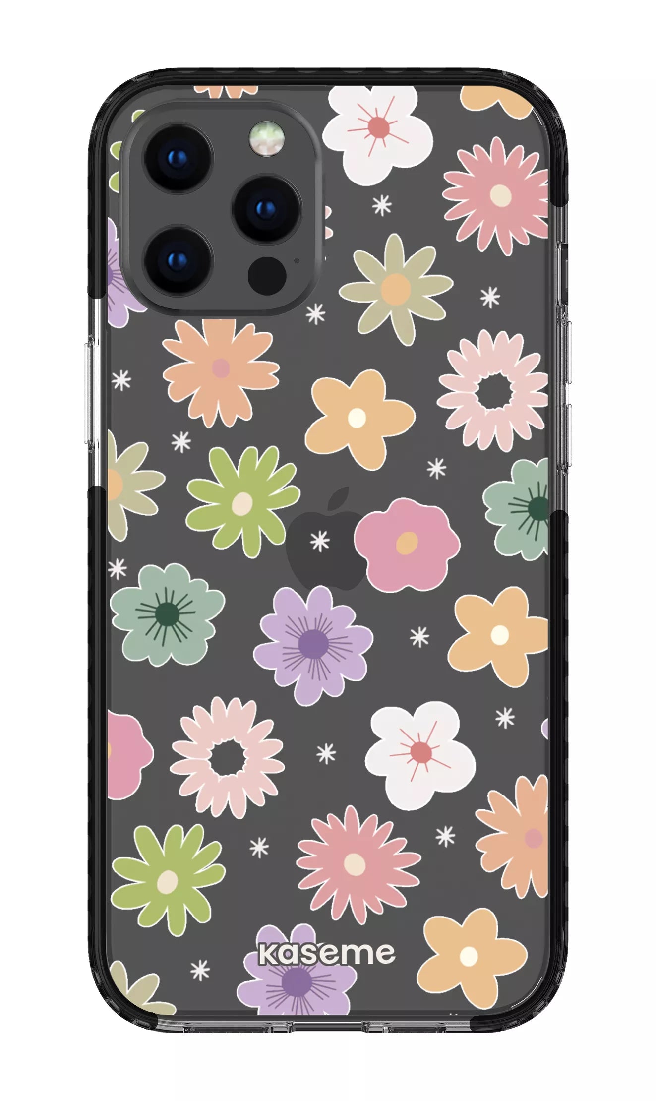 iPhone 12 Pro Max Clear Case - Black Adore small Clear Case -