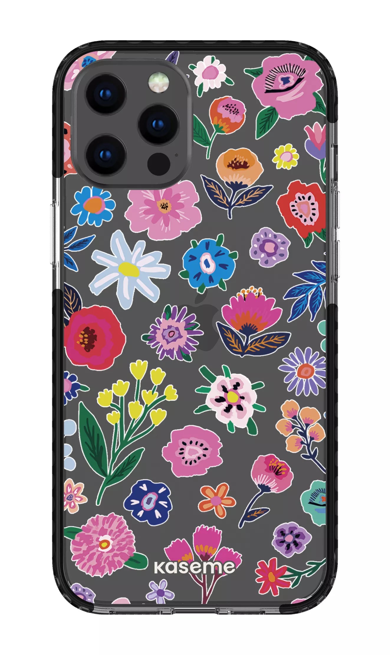 iPhone 12 Pro Max Clear Case - Black Aura Clear Case -