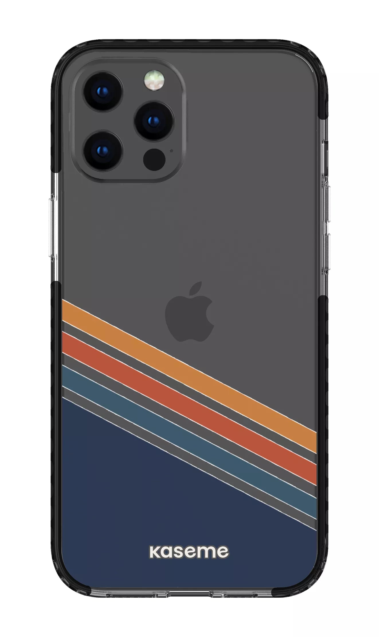 iPhone 12 Pro Max Clear Case - Black Bitter Clear Case -