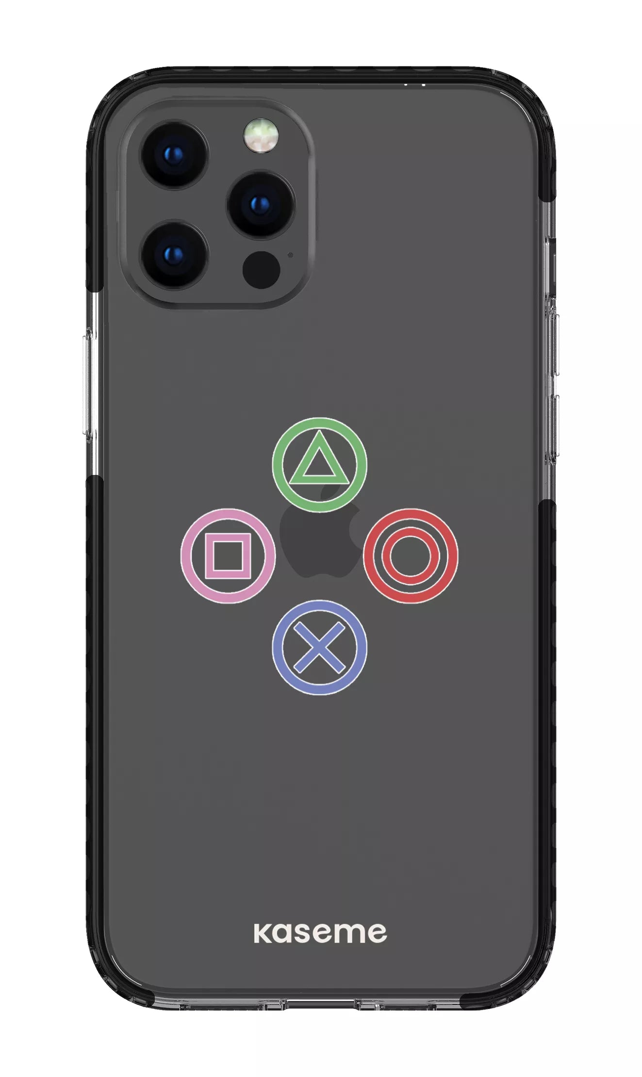 iPhone 12 Pro Max Clear Case - Black Console Clear Case -