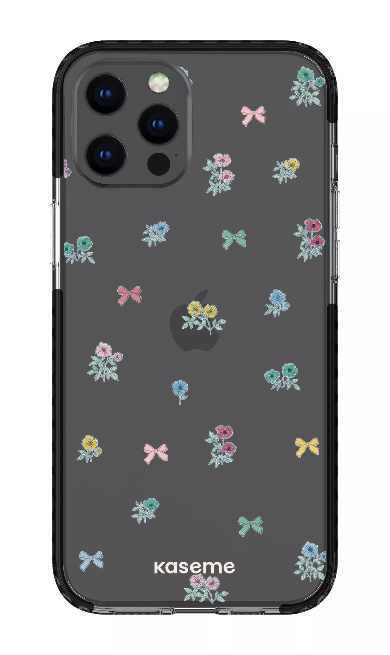 iPhone 12 Pro Max Clear Case - Black Graceful Clear Case -