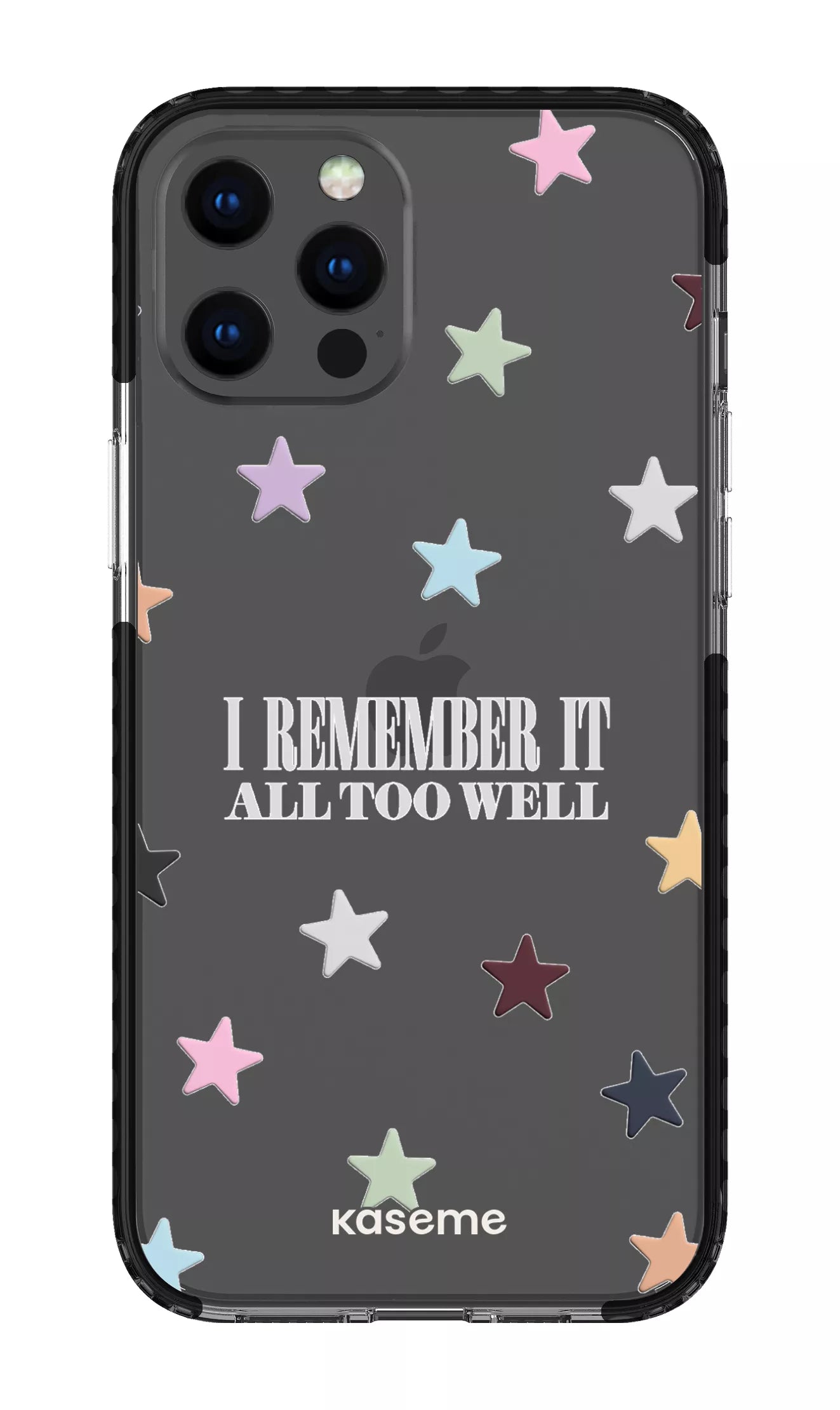 iPhone 12 Pro Max Clear Case - Black It Was Rare Clear Case -