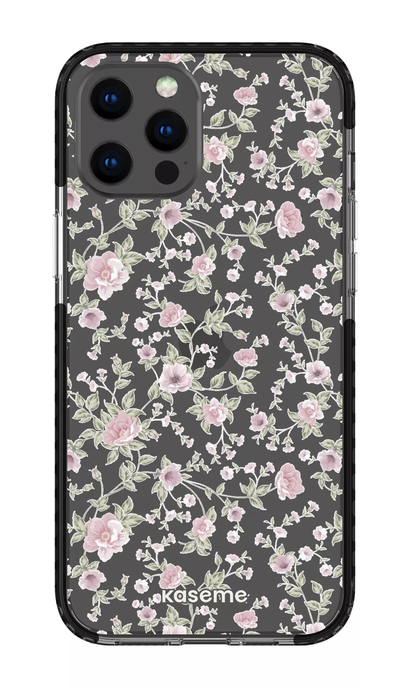 iPhone 12 Pro Max Clear Case - Black La Vie en Rose Clear Case -