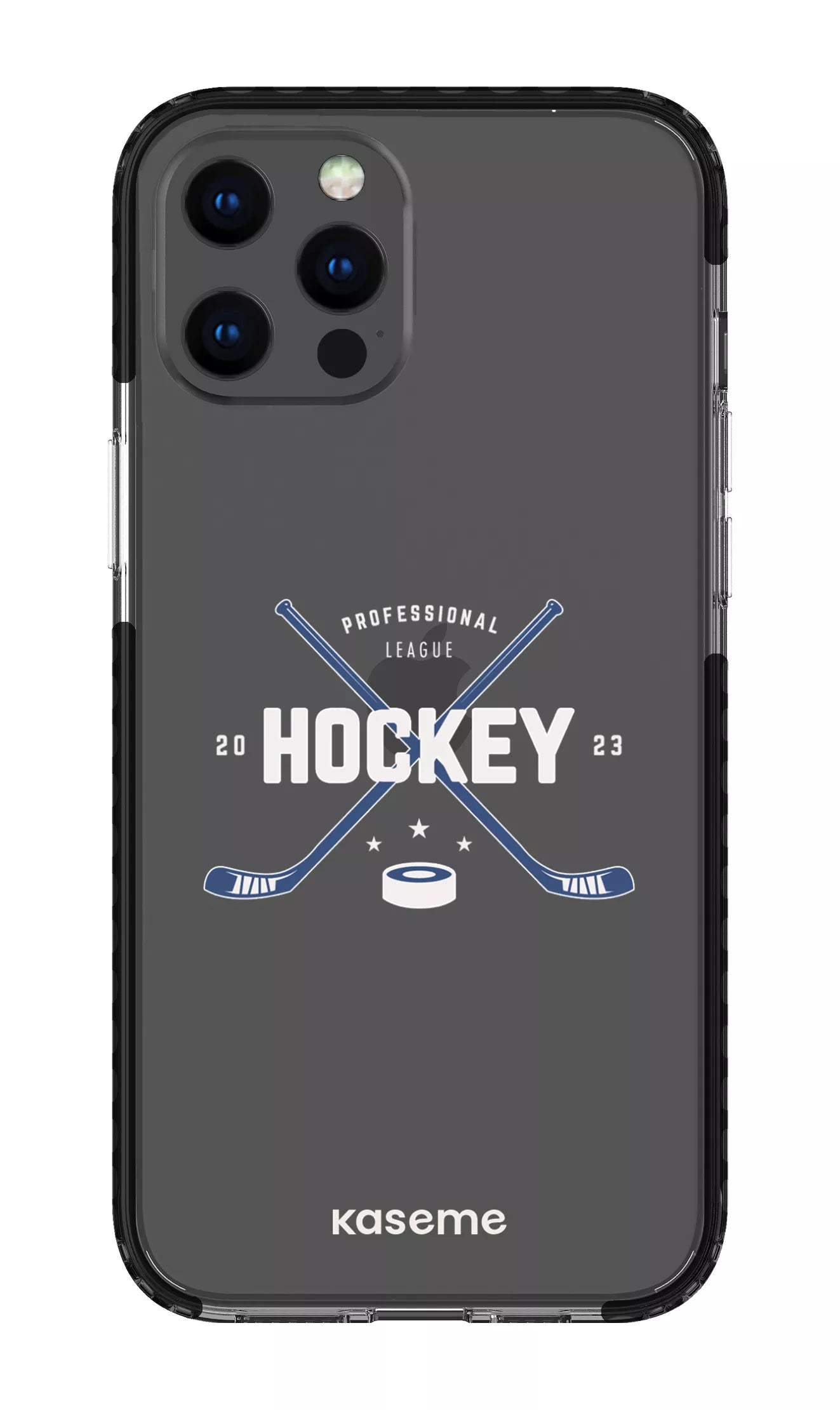 iPhone 12 Pro Max Clear Case - Black Playoffs Clear Case -