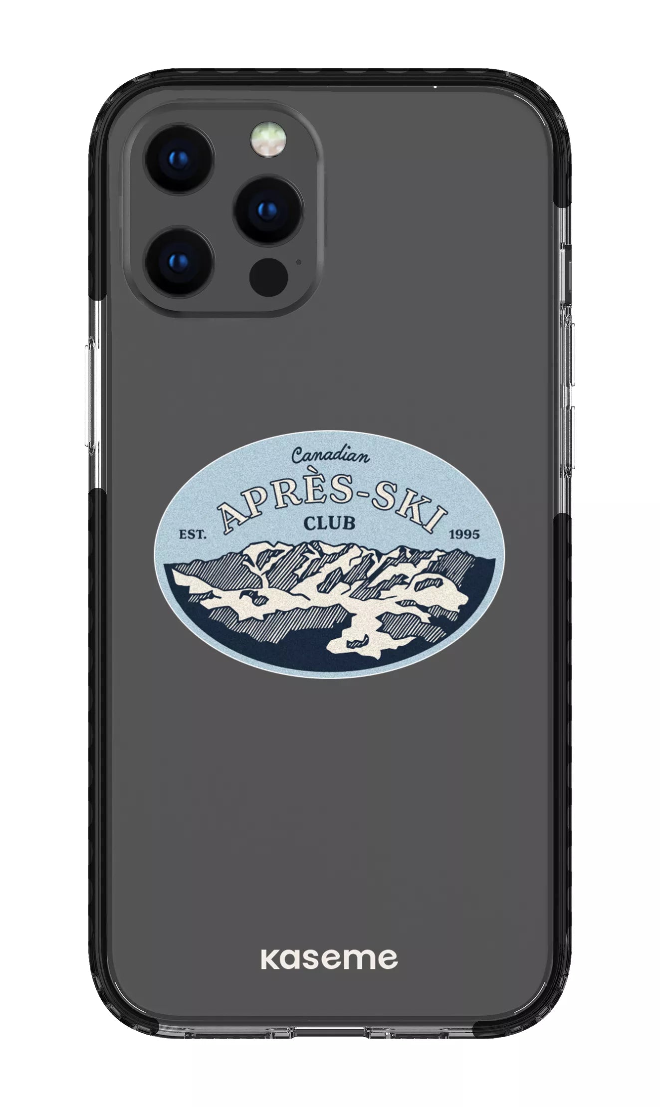 iPhone 12 Pro Max Clear Case - Black Whistler Clear Case -