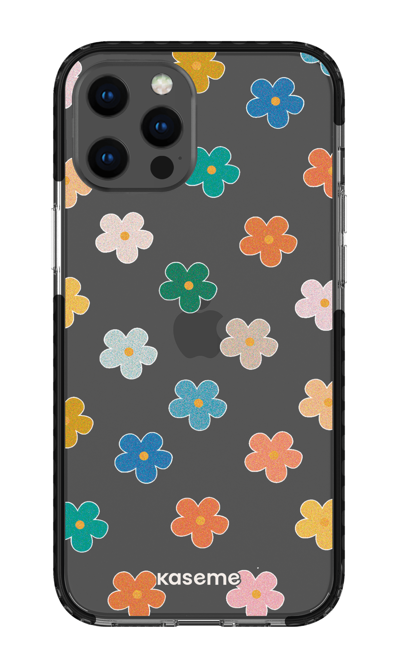 iPhone 12 Pro Max Clear Case - Black Woodstock Clear Case -