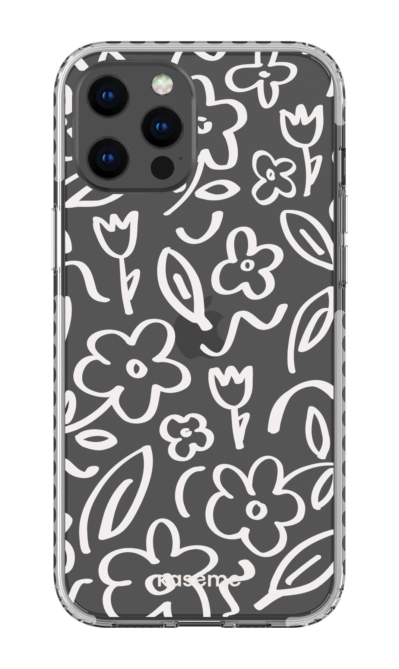 iPhone 12 Pro Max Clear Case - White Brooklyn Clear Case -