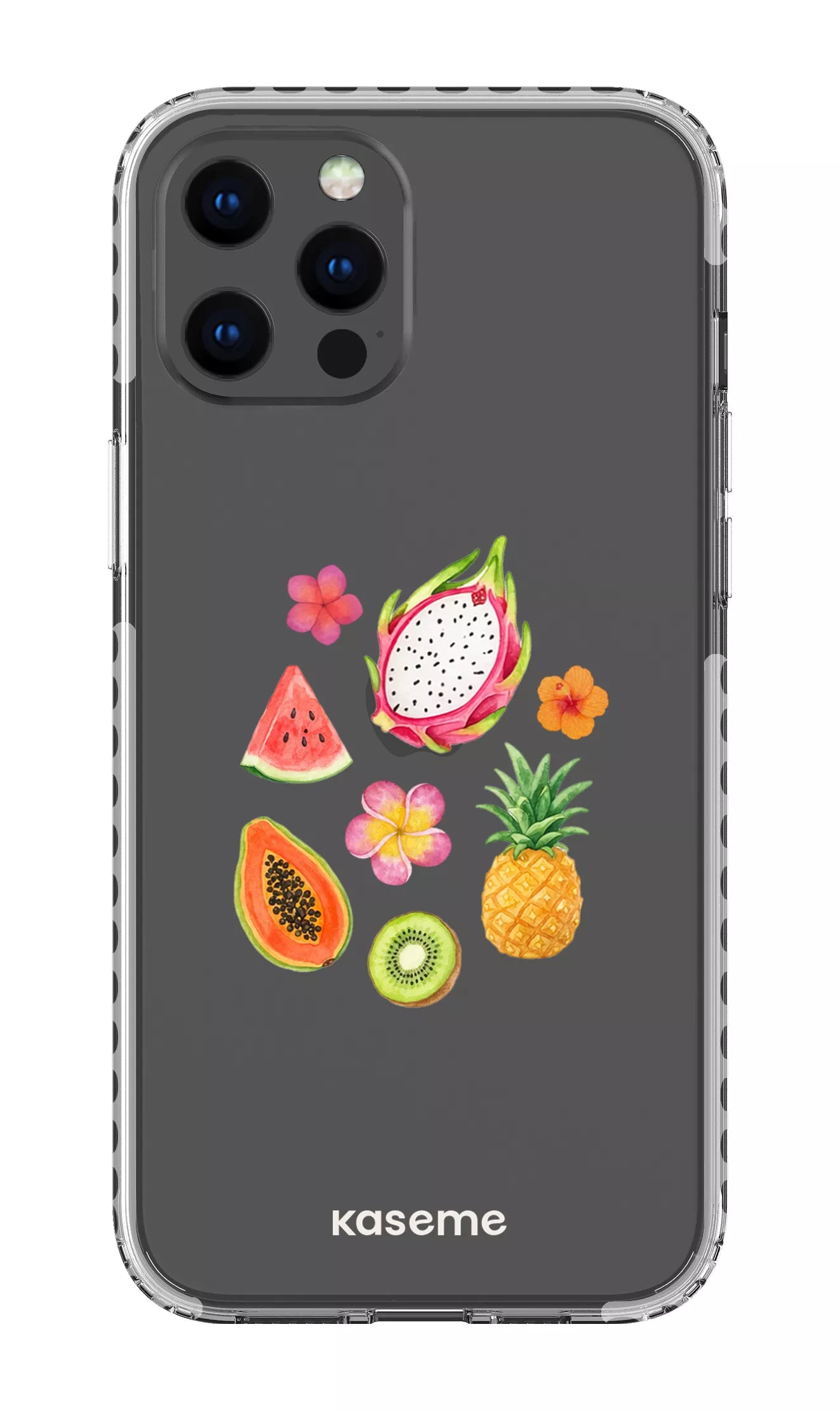 iPhone 12 Pro Max Clear Case - White Fresca Tropicale Clear Case -