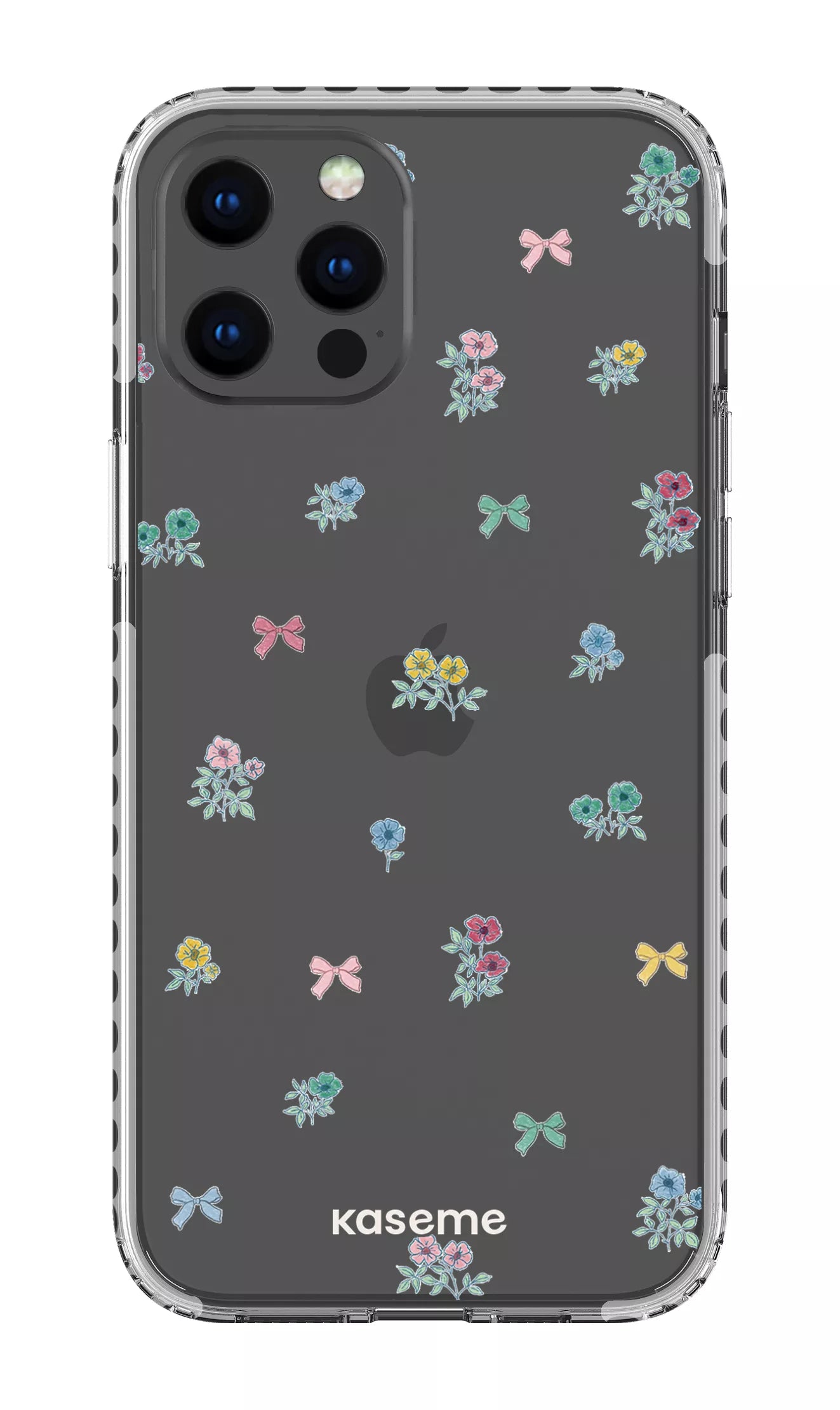 iPhone 12 Pro Max Clear Case - White Graceful Clear Case -