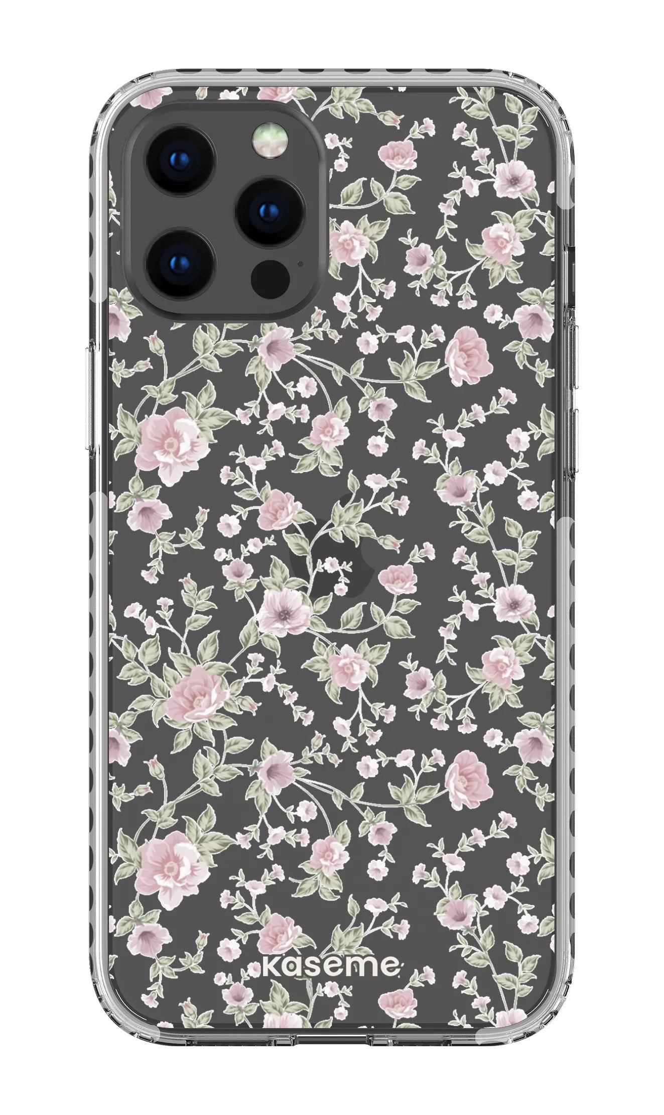 iPhone 12 Pro Max Clear Case - White La Vie en Rose Clear Case -