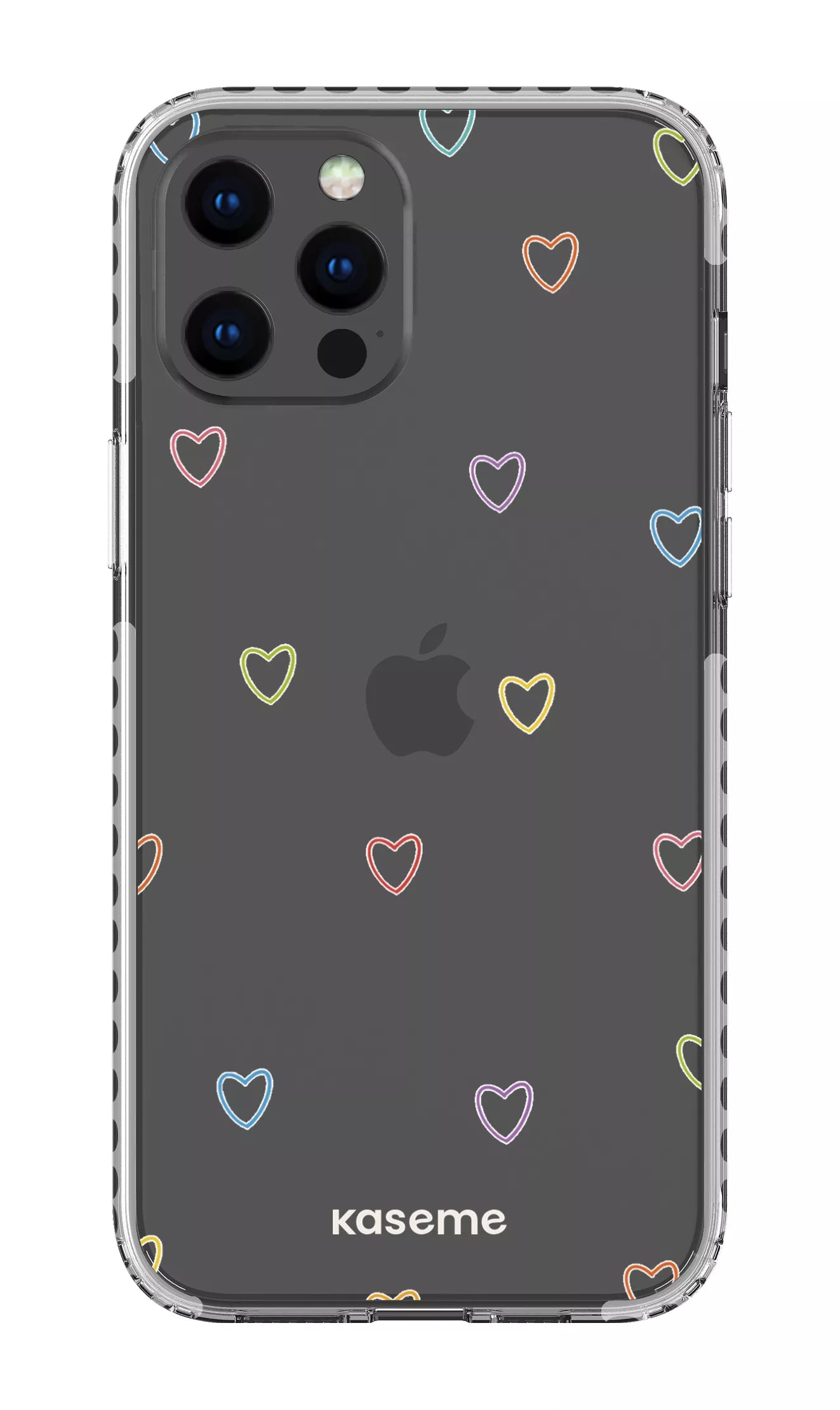 iPhone 12 Pro Max Clear Case - White Love Wins Clear Case -