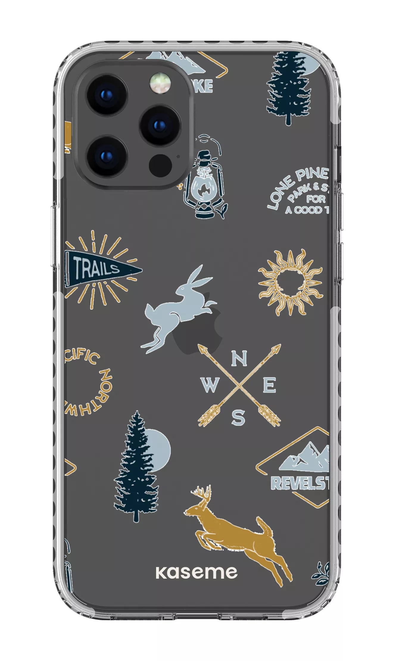 iPhone 12 Pro Max Clear Case - White Revelstoke white Clear Case -