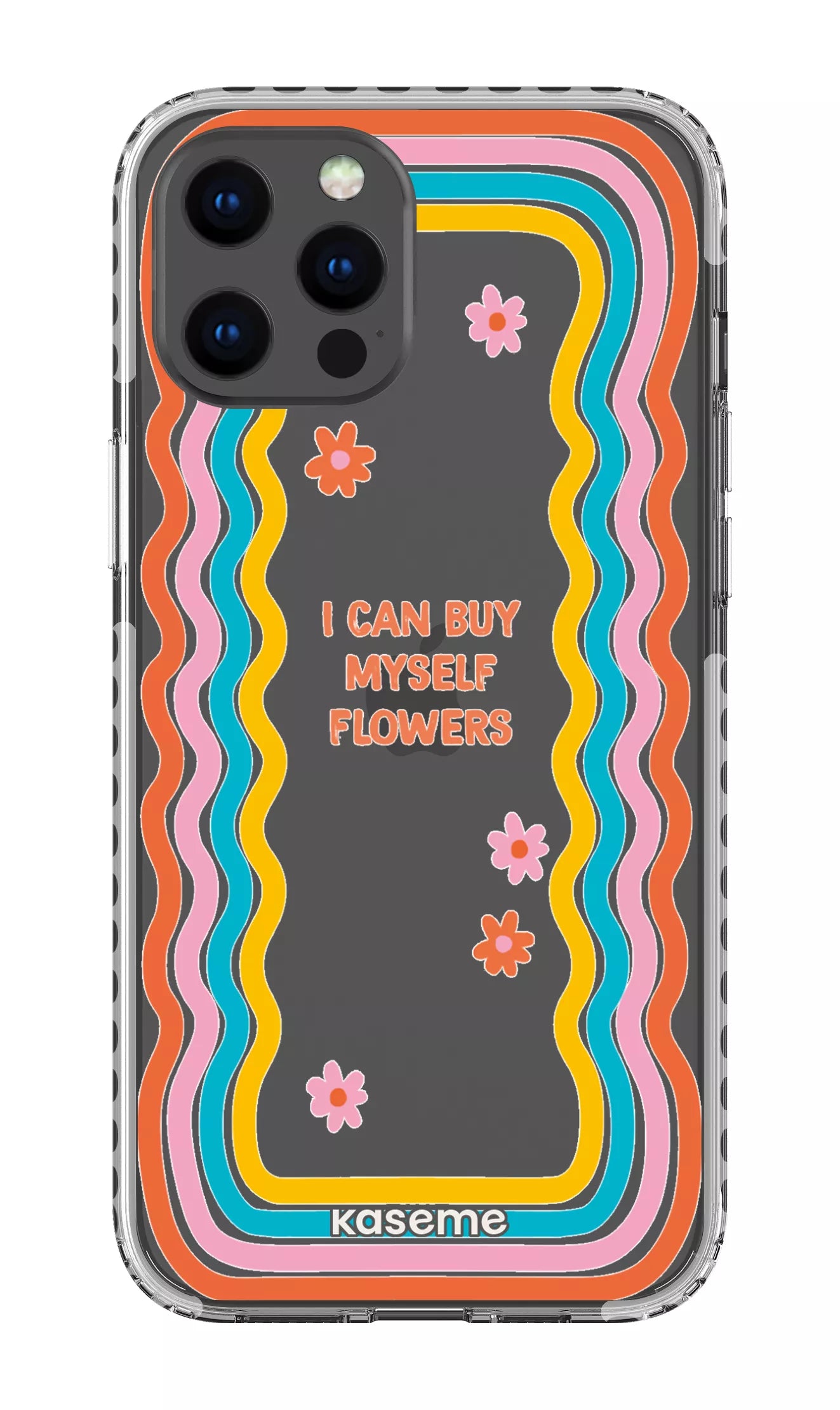 iPhone 12 Pro Max Clear Case - White She Can Clear Case -