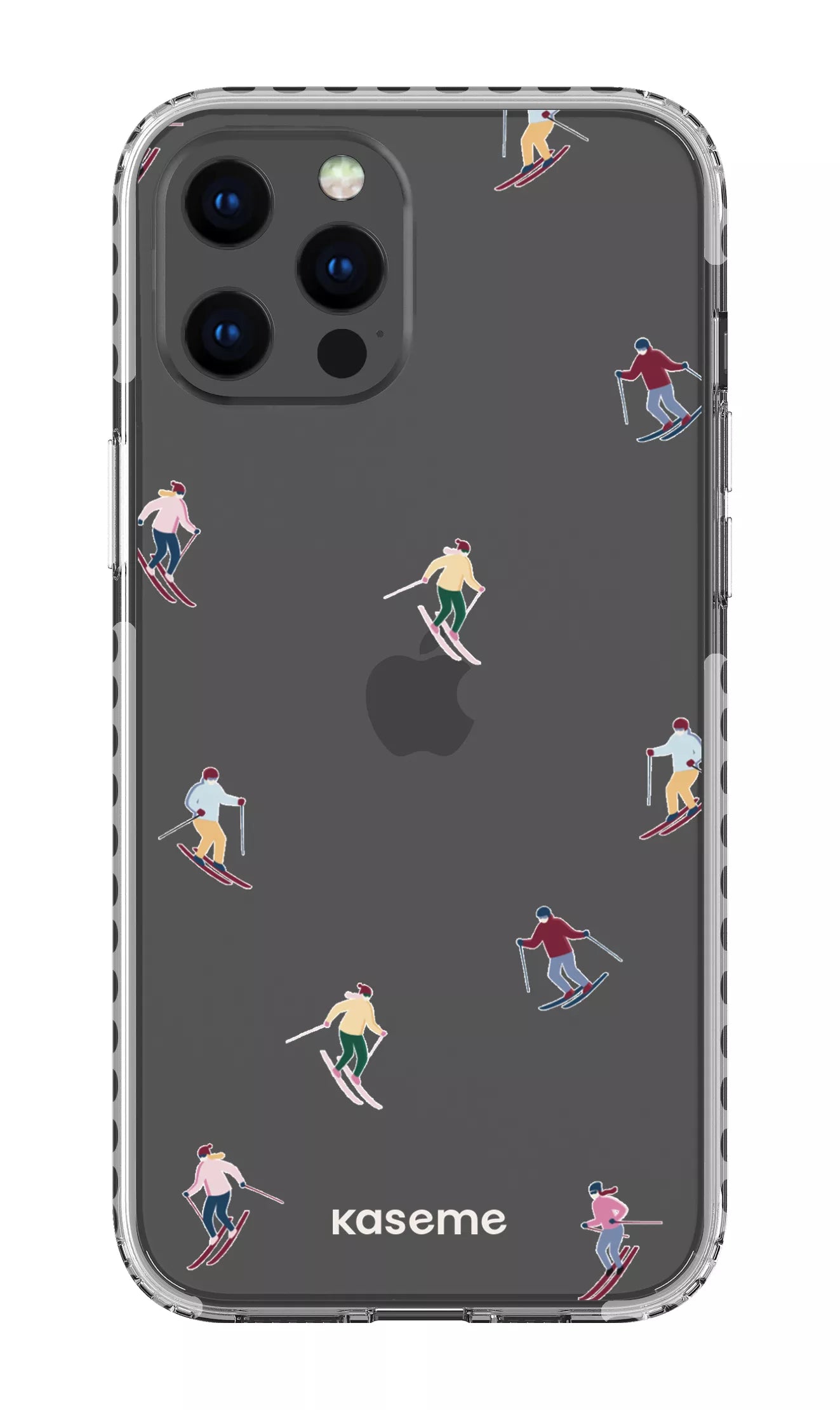 iPhone 12 Pro Max Clear Case - White Slope Clear Case -