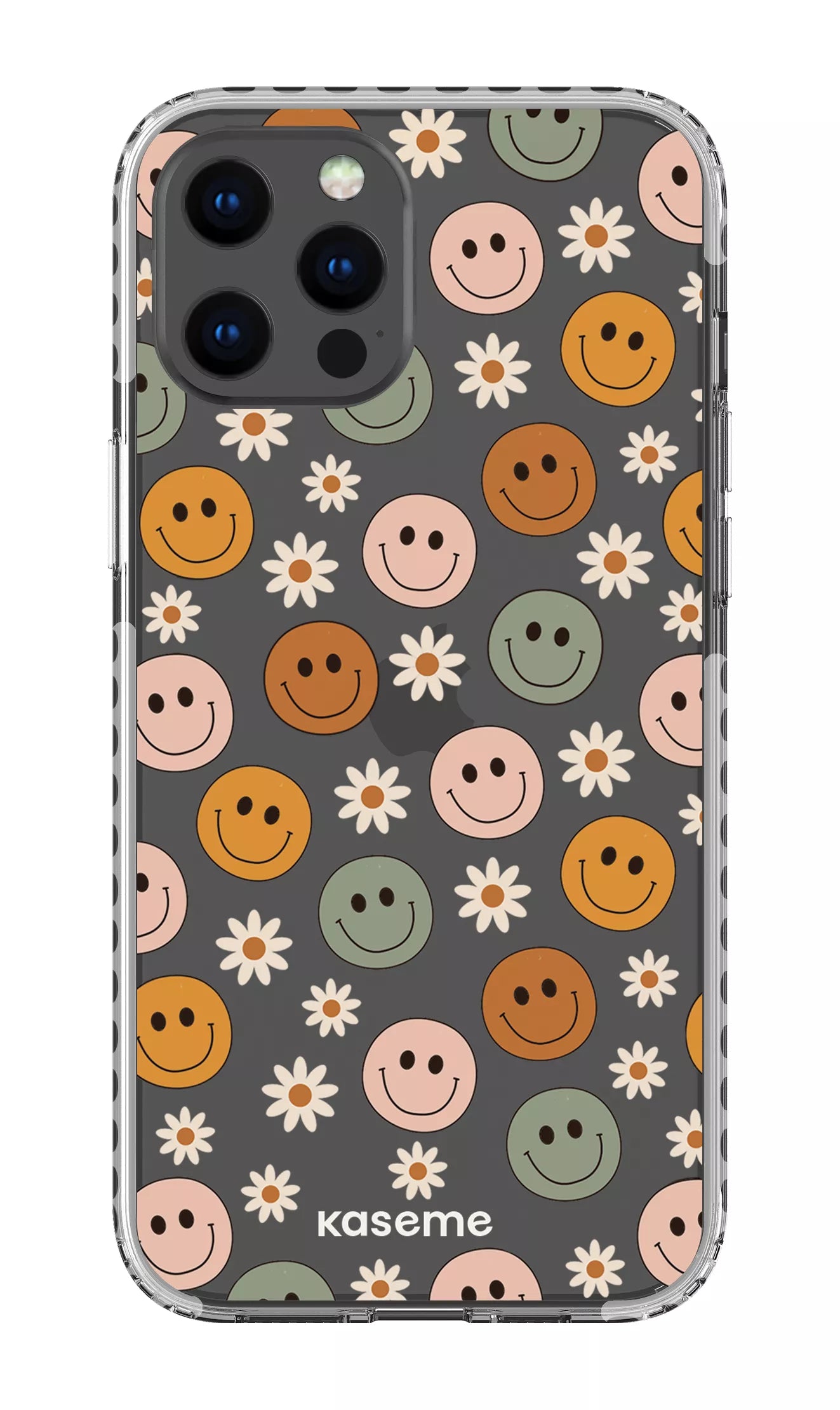 iPhone 12 Pro Max Clear Case - White Smirk Clear Case -