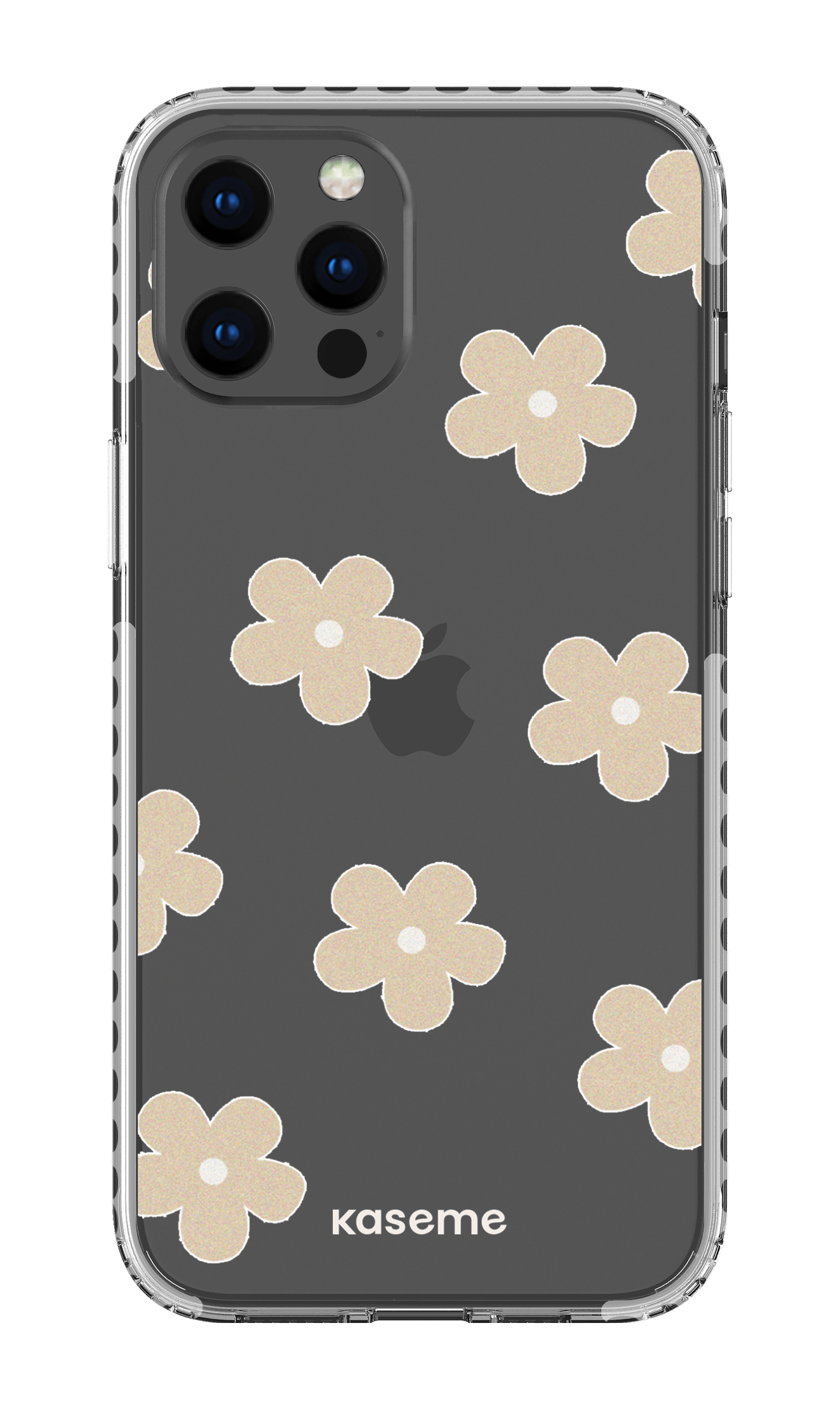 iPhone 12 Pro Max Clear Case - White Woodstock Beige Clear Case -