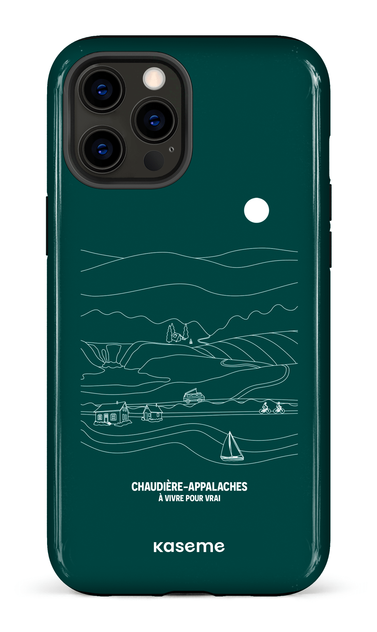 iPhone 12 Pro Max Tough Paysage Line Art par TCA -