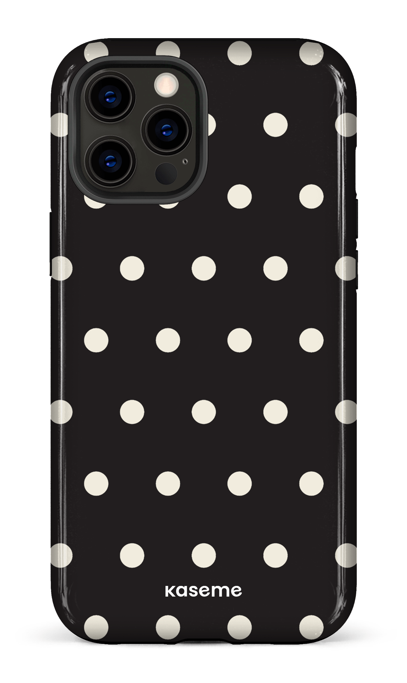 iPhone 12 Pro Max Tough Polka Black -