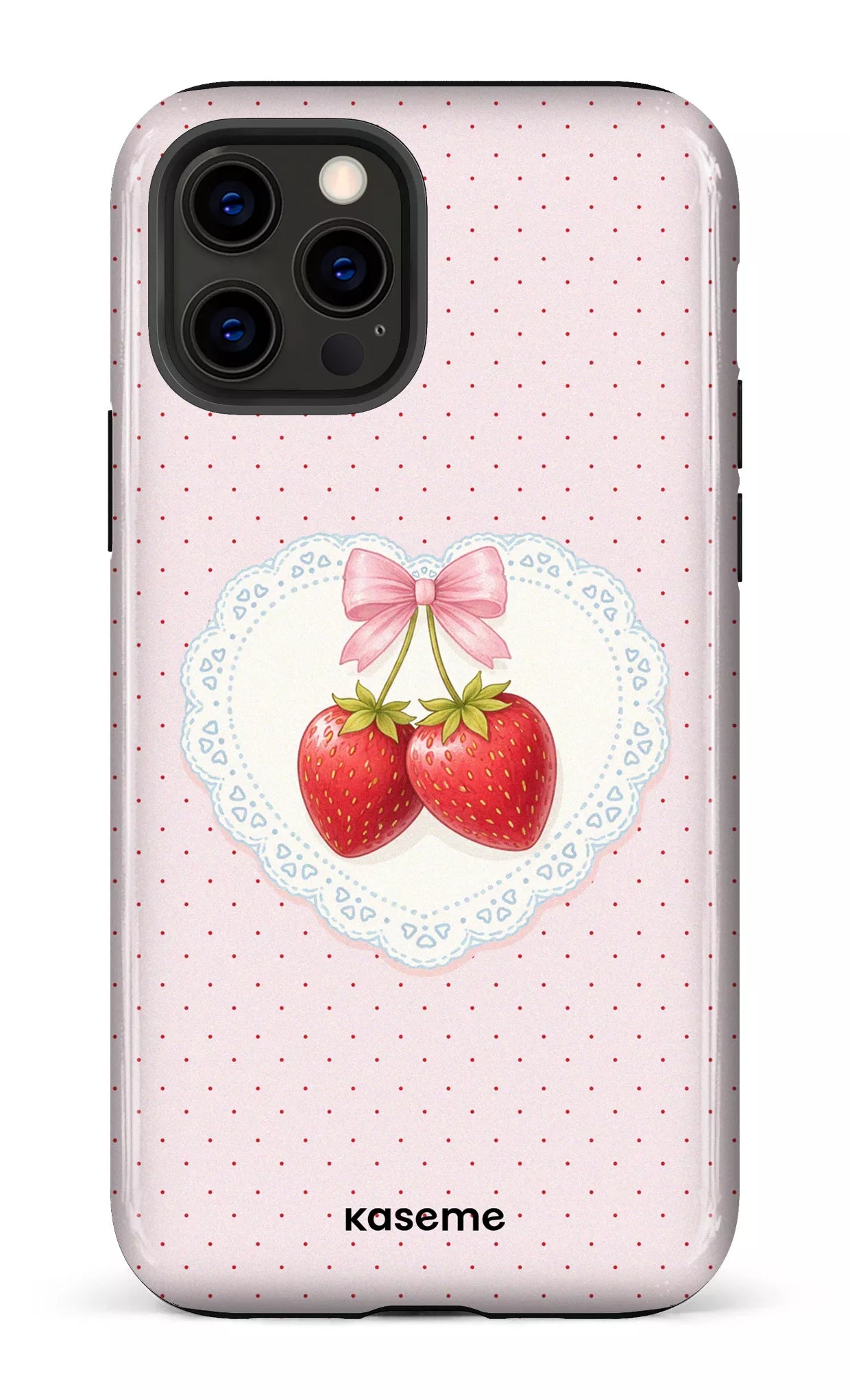 iPhone 12 Pro Tough Fresa Lace Pink -