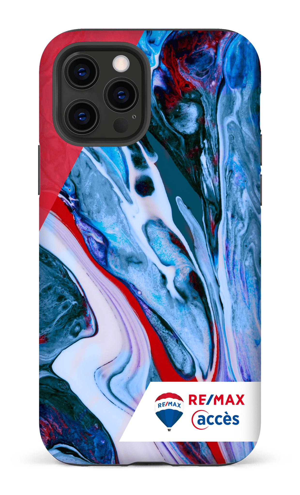 iPhone 12 Pro Tough Matte Peinture marbrée claire -