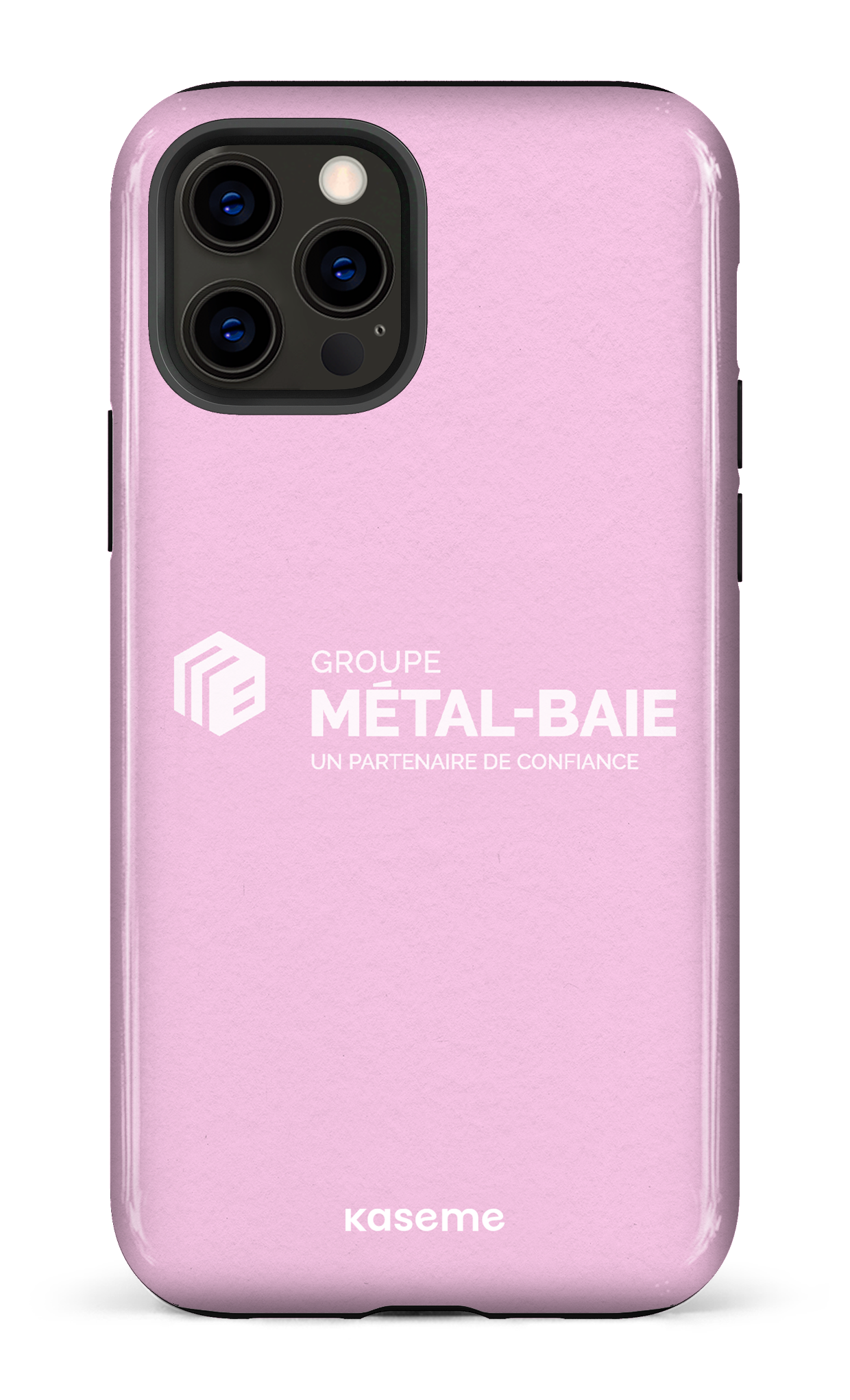 iPhone 12 Pro Tough Métal-Baie Rose -