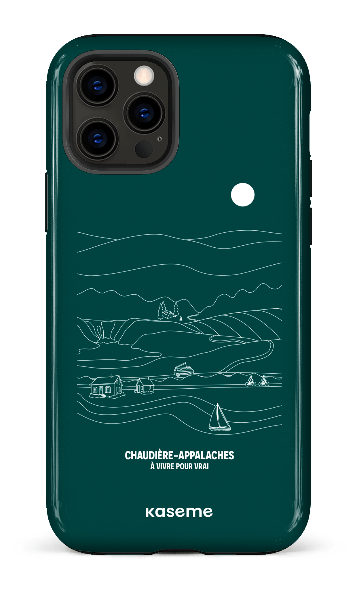 iPhone 12 Pro Tough Paysage Line Art par TCA -