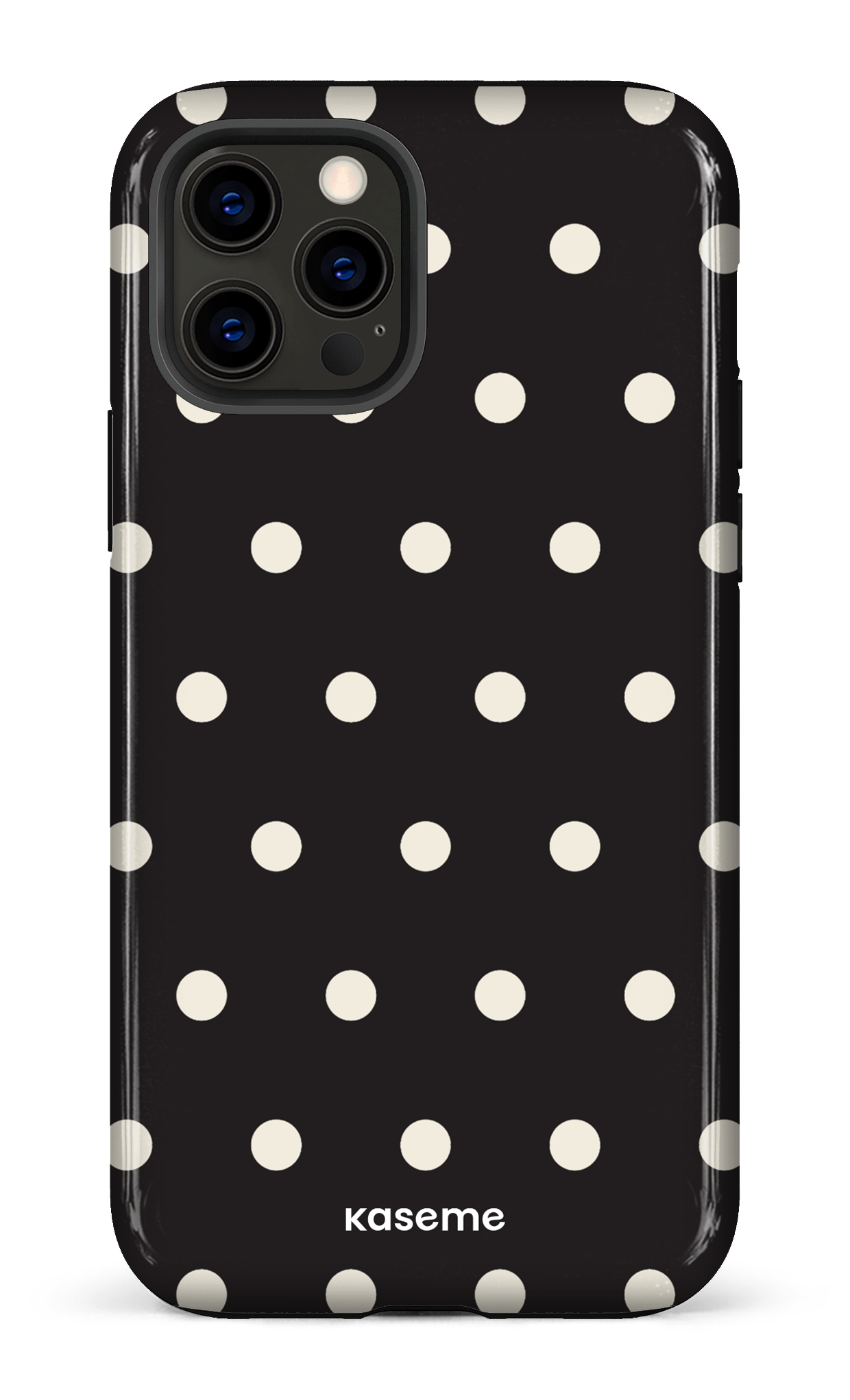 iPhone 12 Pro Tough Polka Black -
