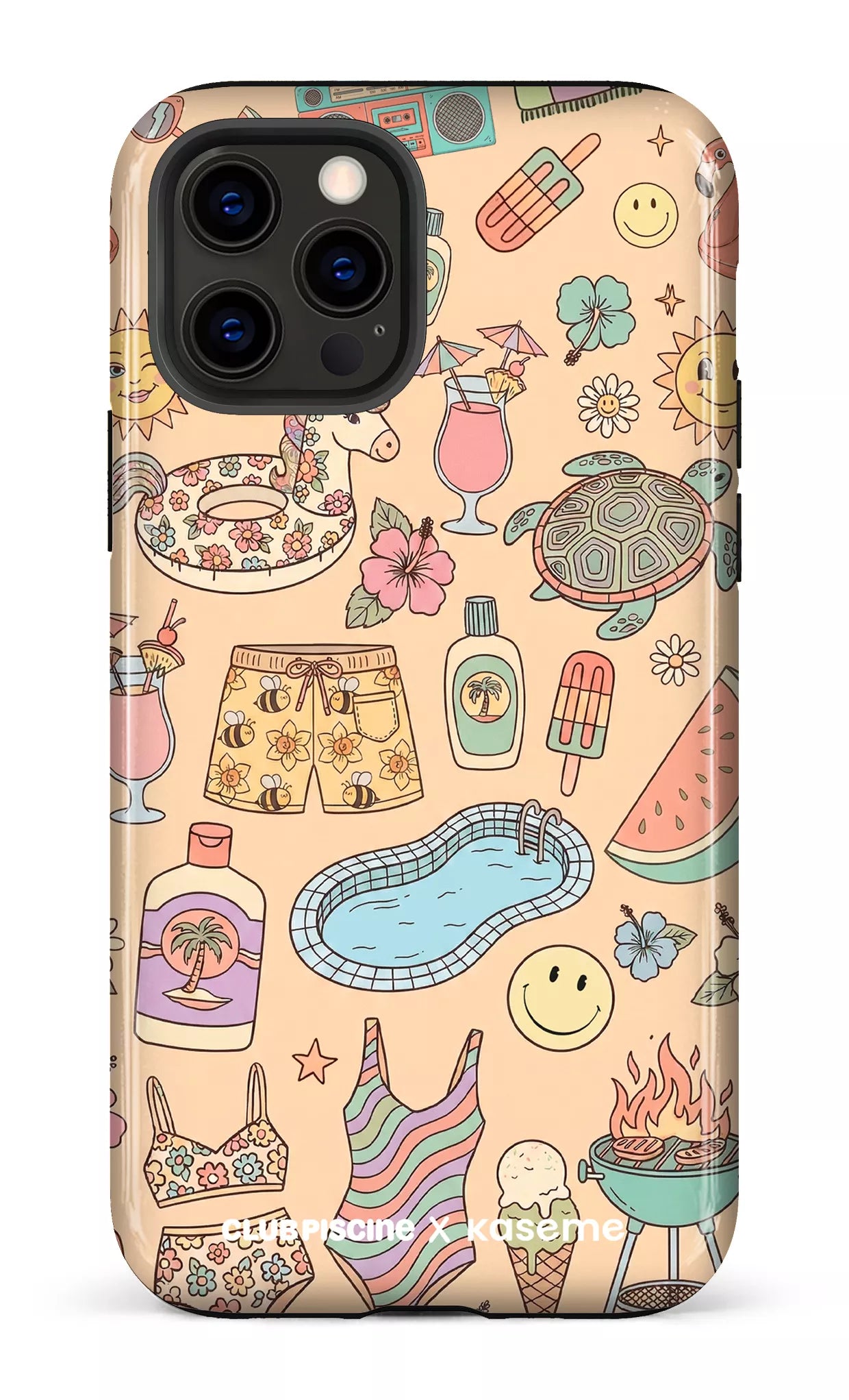 iPhone 12 Pro Tough Summer Icon by Club Piscine -